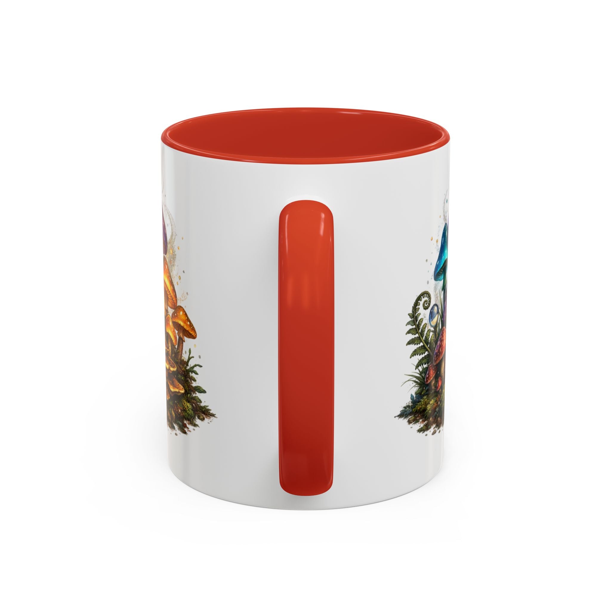 Colorful Fantasy Mushroom Coffee Mug — Accent Ceramic 11/15oz