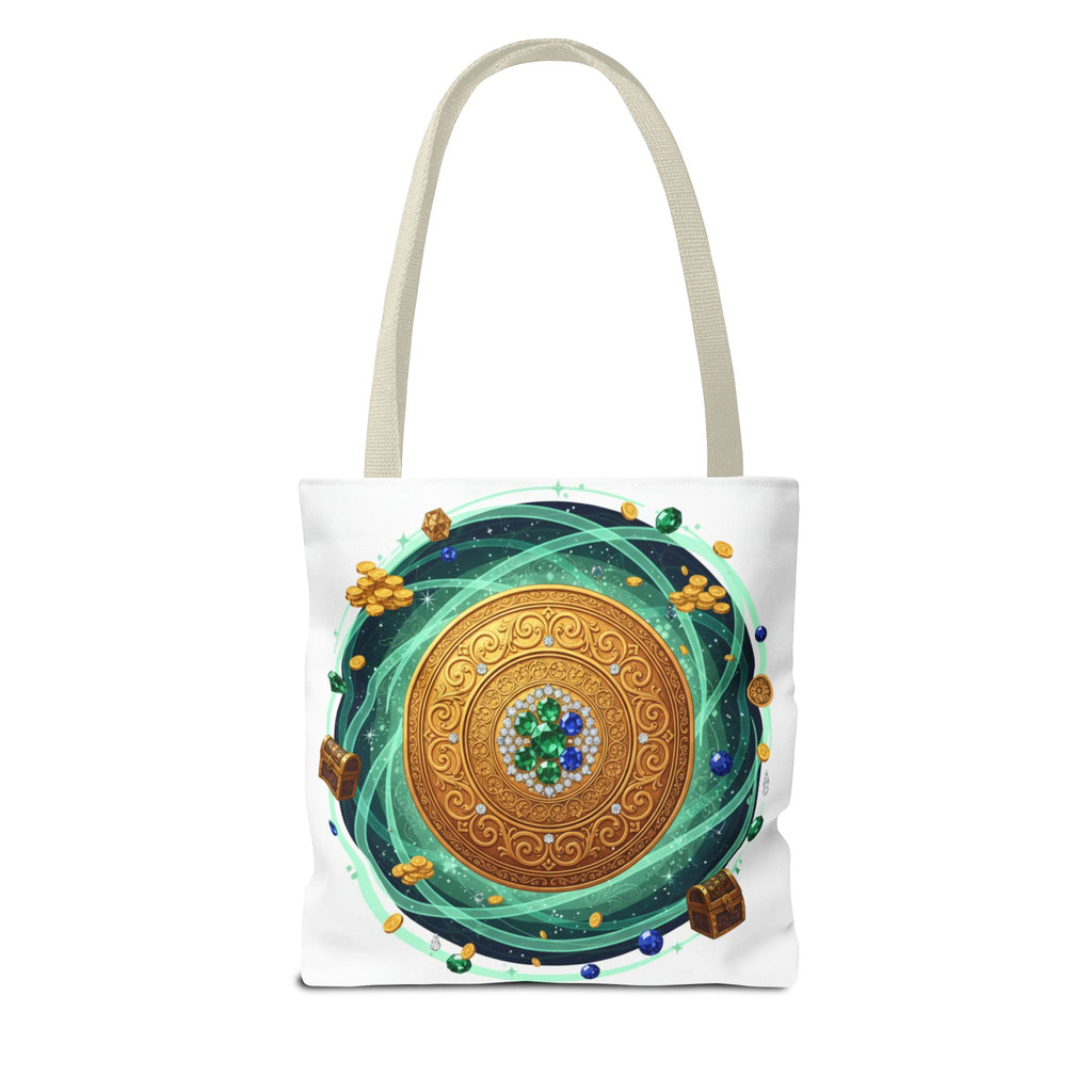 Tote Bag — Celtic Gold Shield Mandala Print Tote