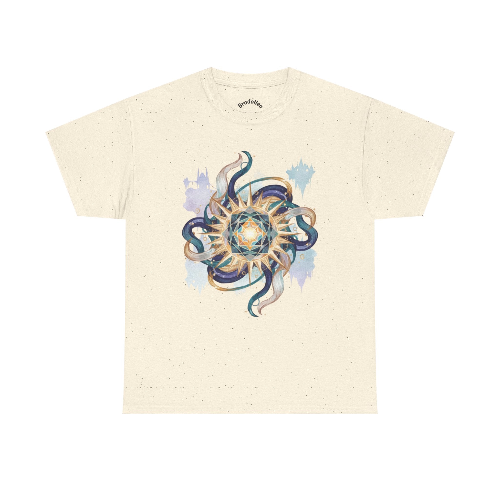 Sunburst Octopus Graphic Tee — Nautical Mystic Sea Creature T-Shirt