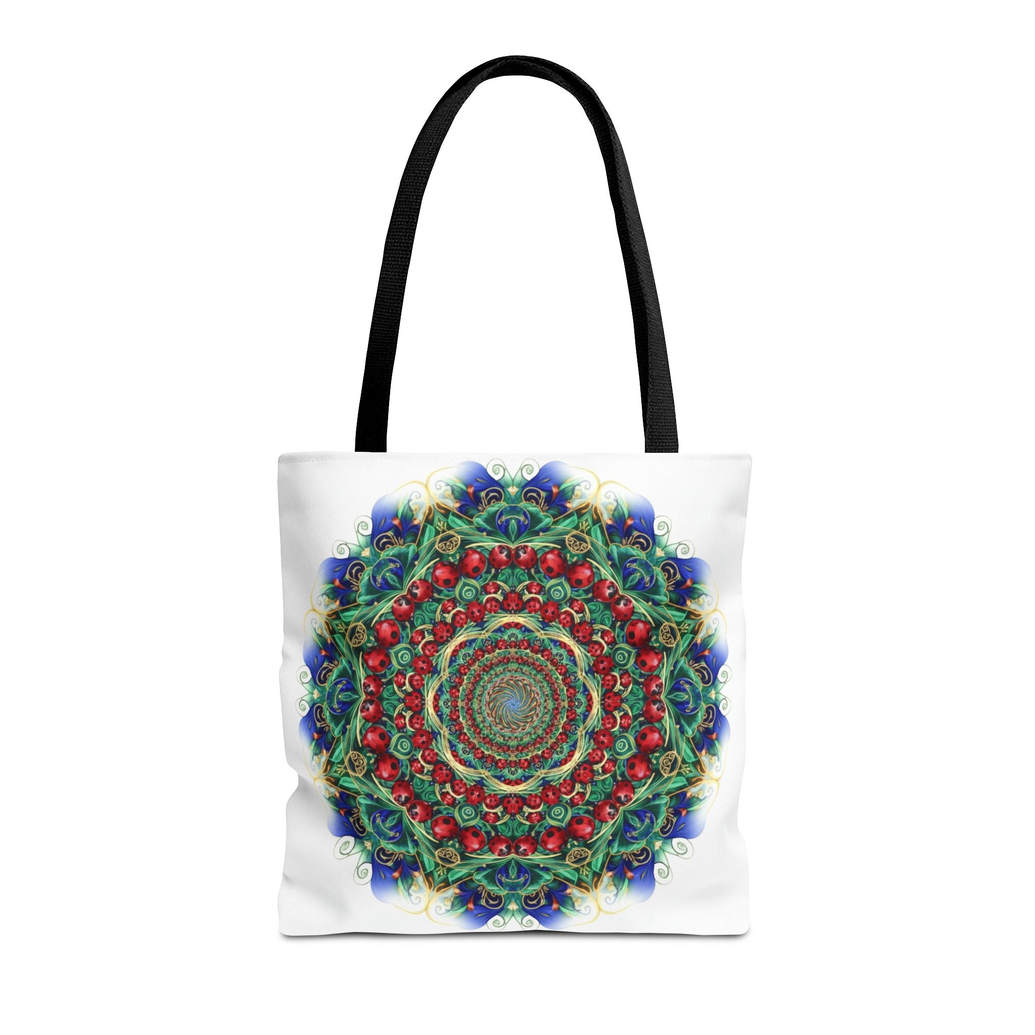 Bohemian Kaleidoscope Tote Bag — Colorful Mandala AOP Beach & Market Tote