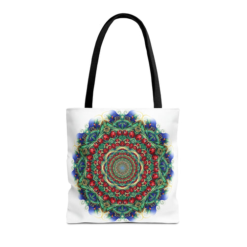 Bohemian Kaleidoscope Tote Bag — Colorful Mandala AOP Beach & Market Tote