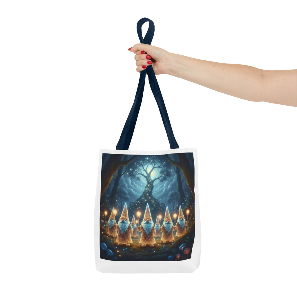 Mystical Gnome Forest Tote Bag — Candlelight Woodland Magic AOP