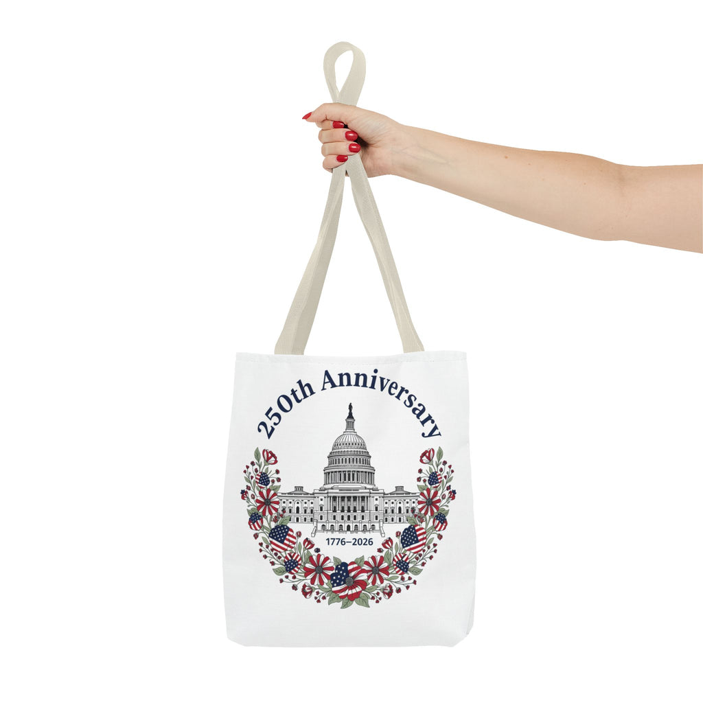 250th Anniversary Capitol Tote Bag — Patriotic USA Commemorative Tote (1776–2026)