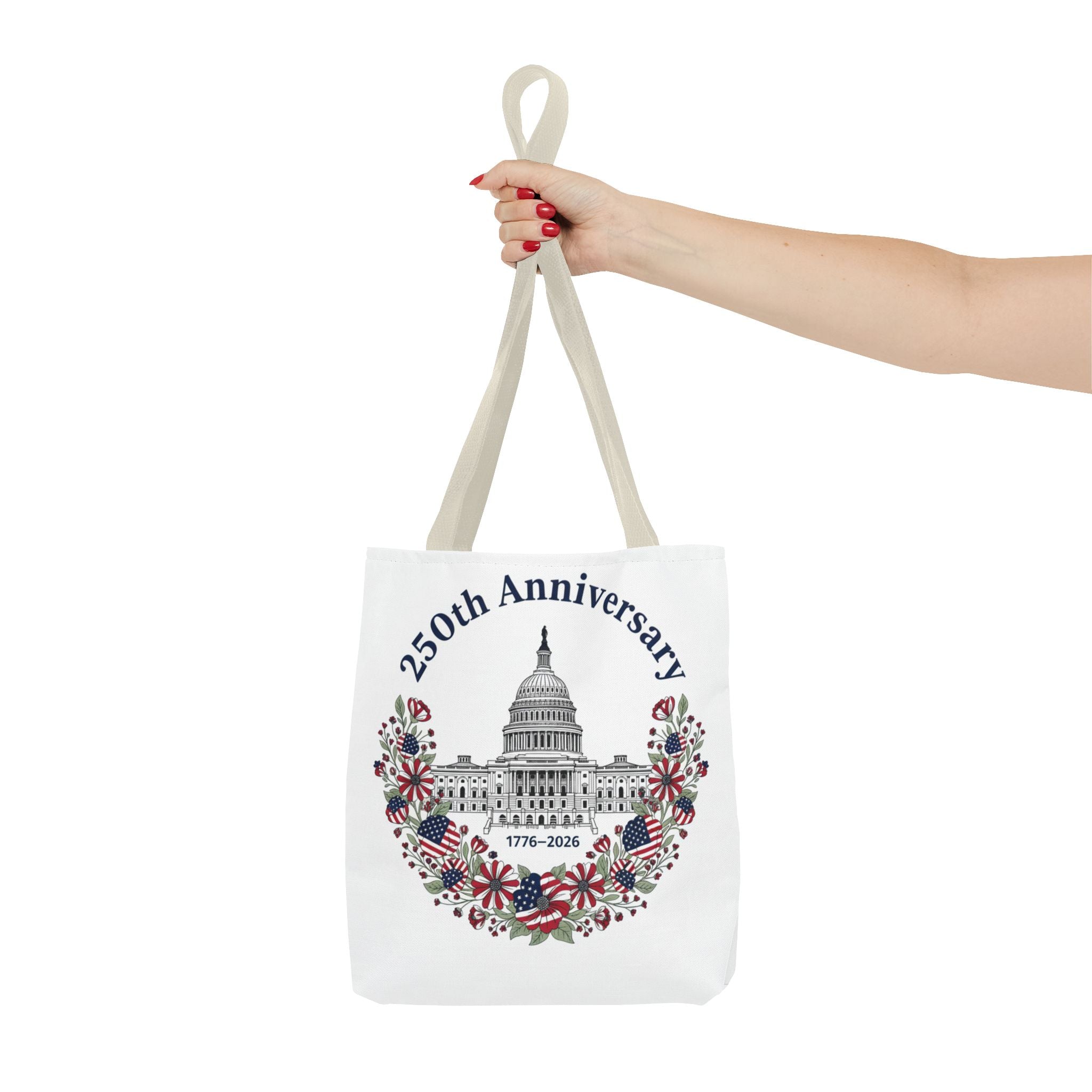 250th Anniversary Capitol Tote Bag — Patriotic USA Commemorative Tote (1776–2026)