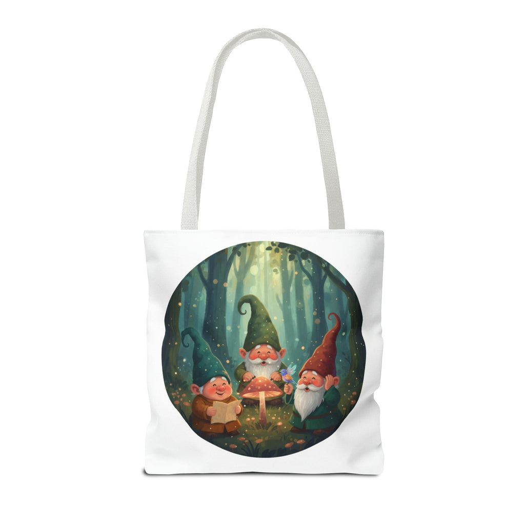Gnome Forest Tote Bag — Magical Woodland Gnomes All-Over Print