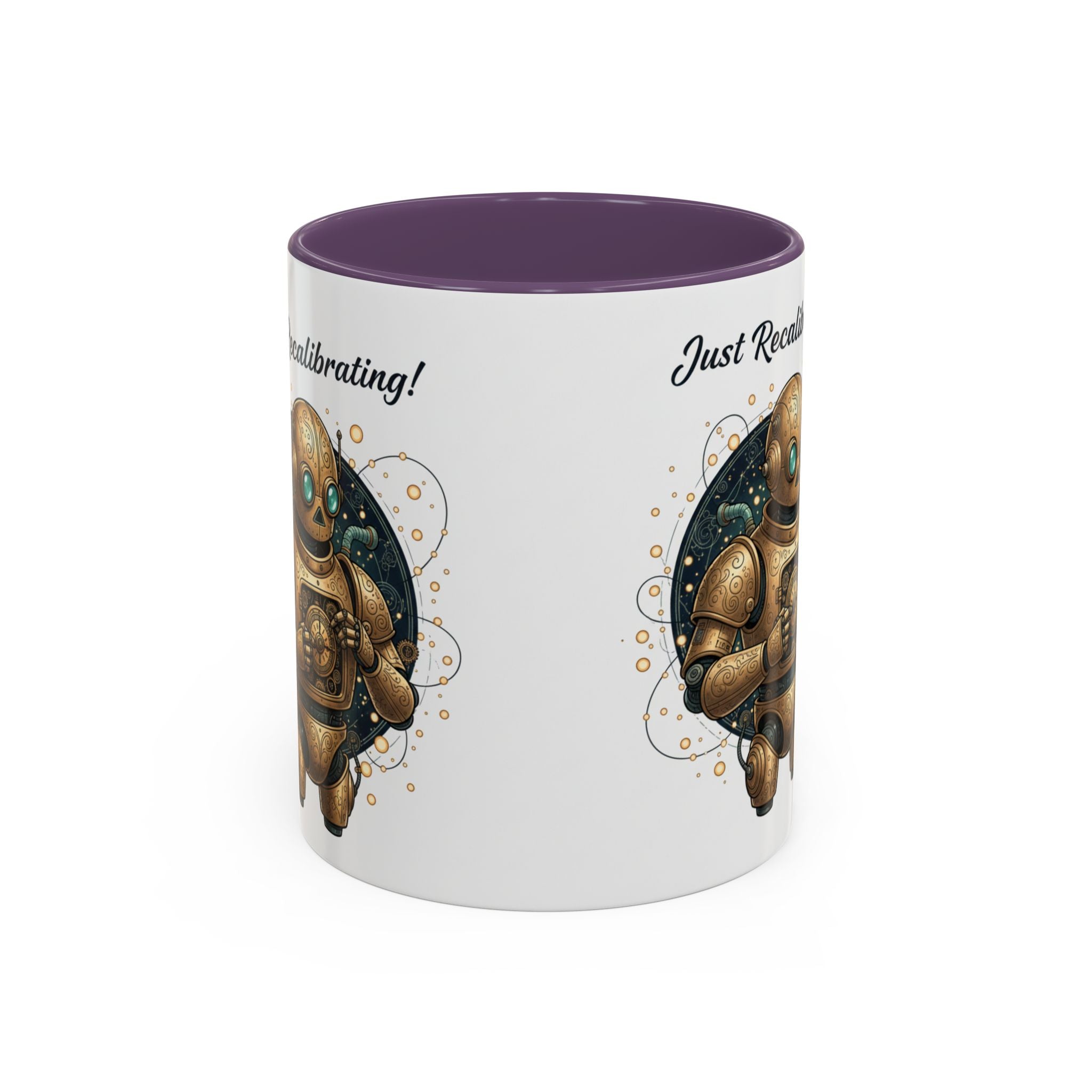 Just Recalibrating Robot Coffee Mug – Cute Steampunk Robot Accent Mug (11/15oz)