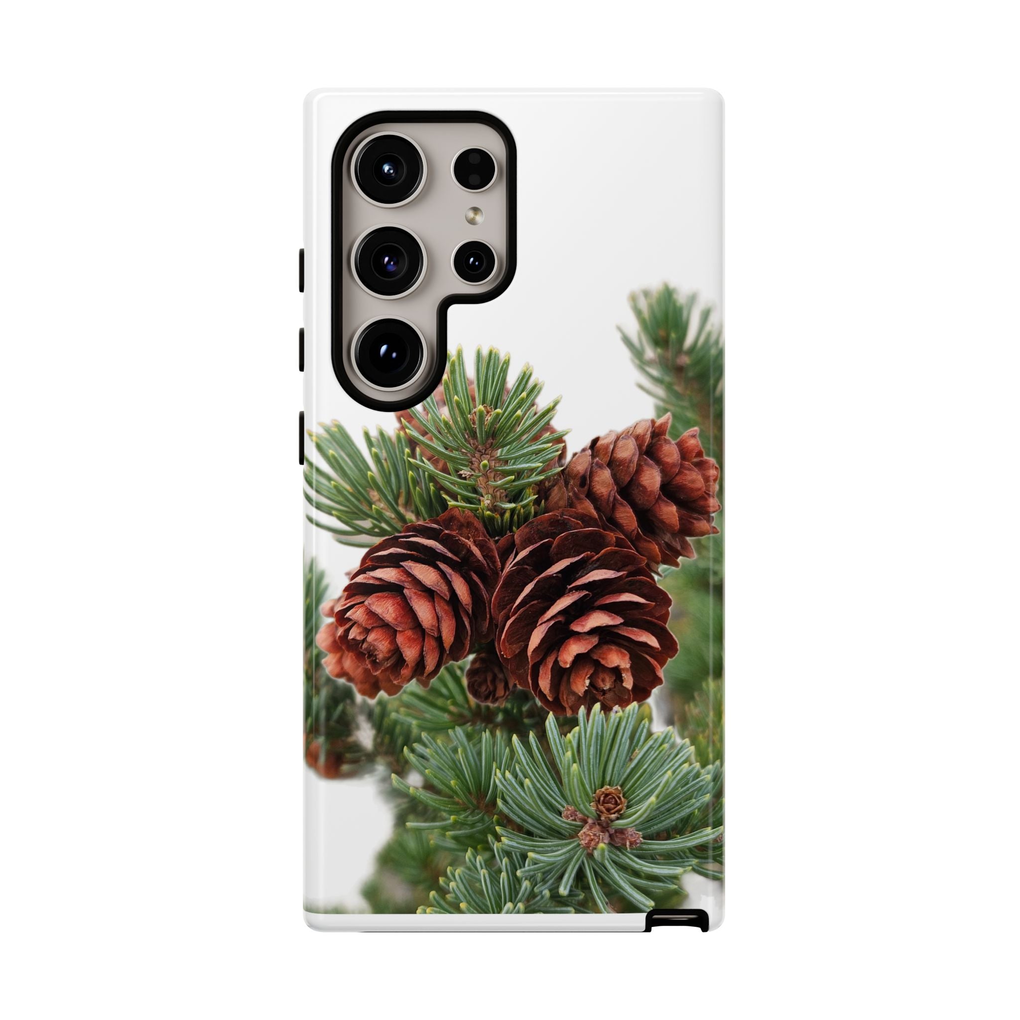 Pinecone Tough Phone Case — Protective Botanical Phone Cover