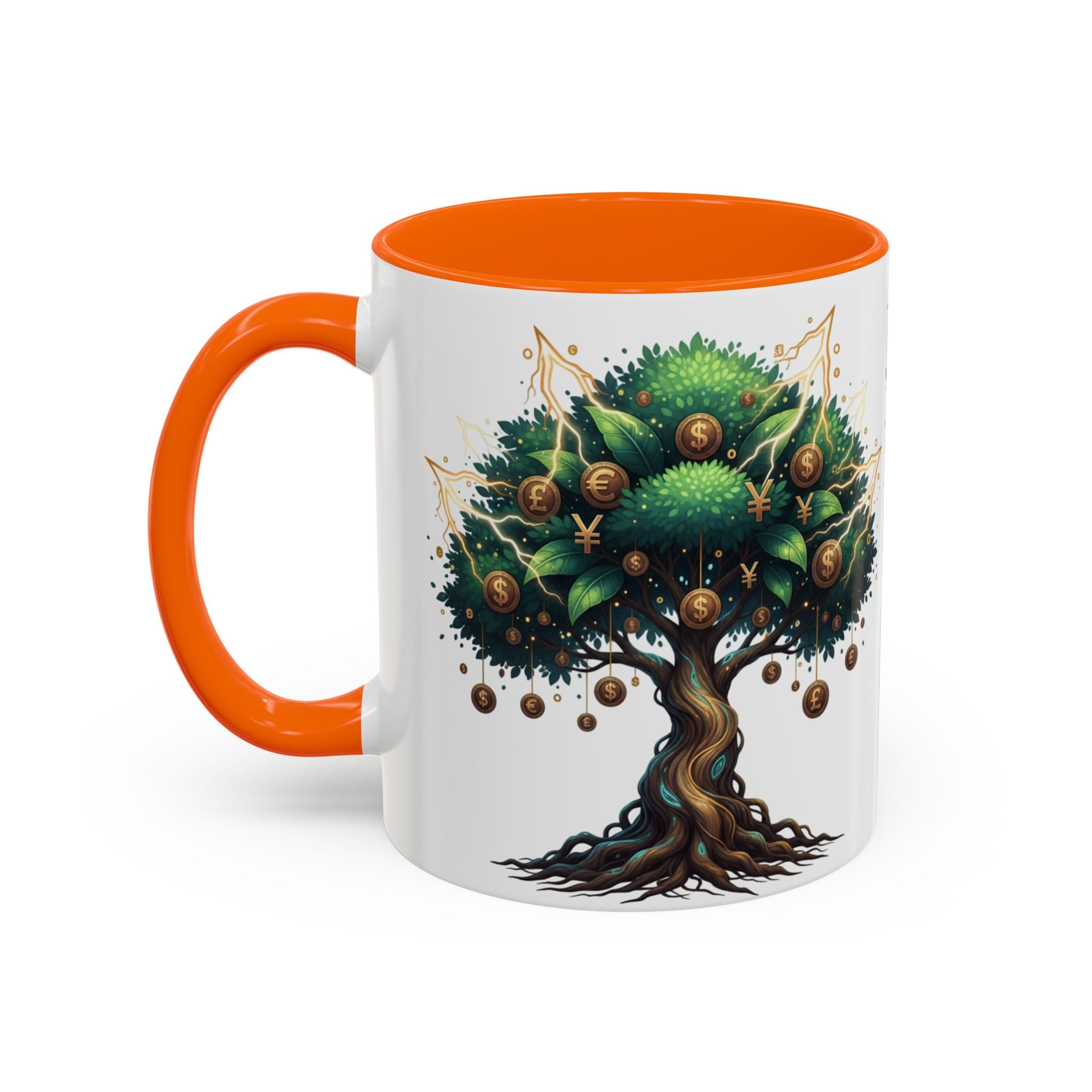 Accent Mug — Money Flows to Me Tree of Abundance Coffee Cup (11/15oz)