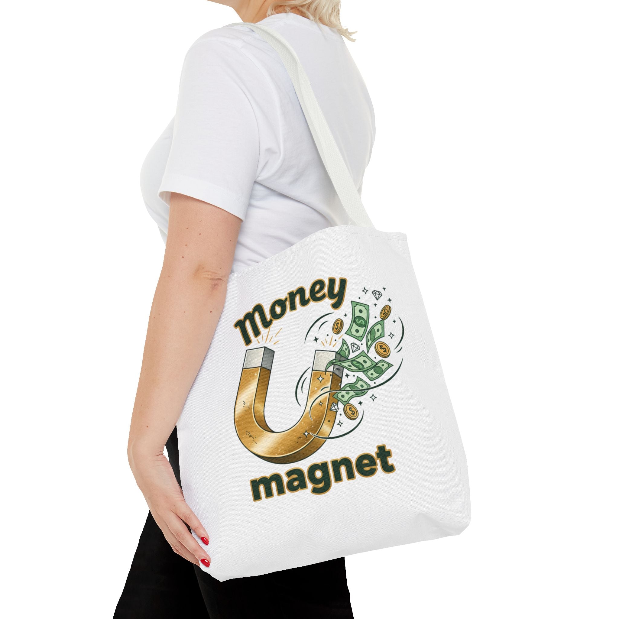 Money Magnet Tote Bag — Funny Luck & Wealth Shopping Tote
