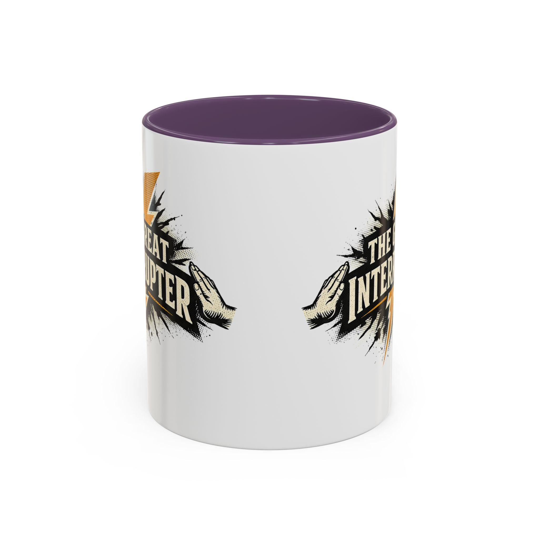The Great Interrupter Coffee Mug — Funny Lightning Bolt Accent Ceramic Mug