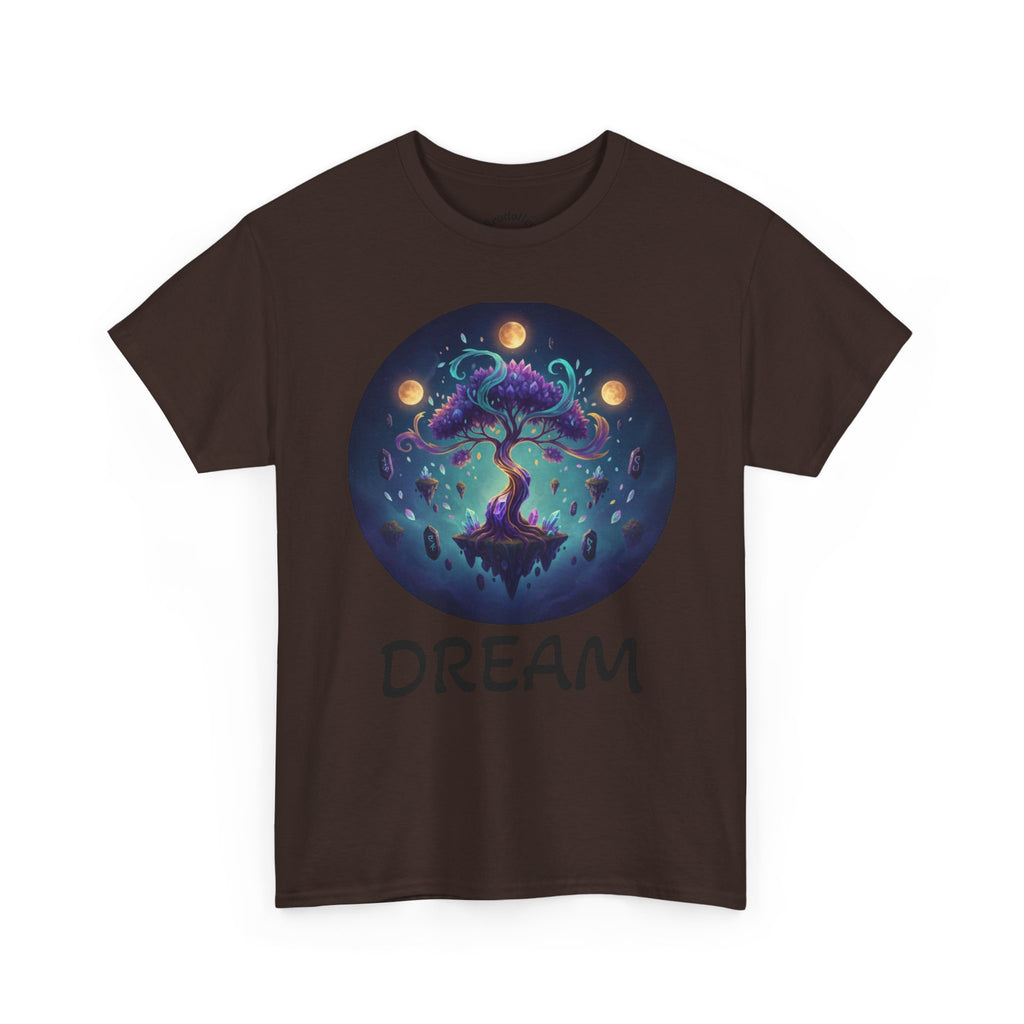 Mystic Floating Tree T-Shirt — Cosmic Fantasy Nature Tee