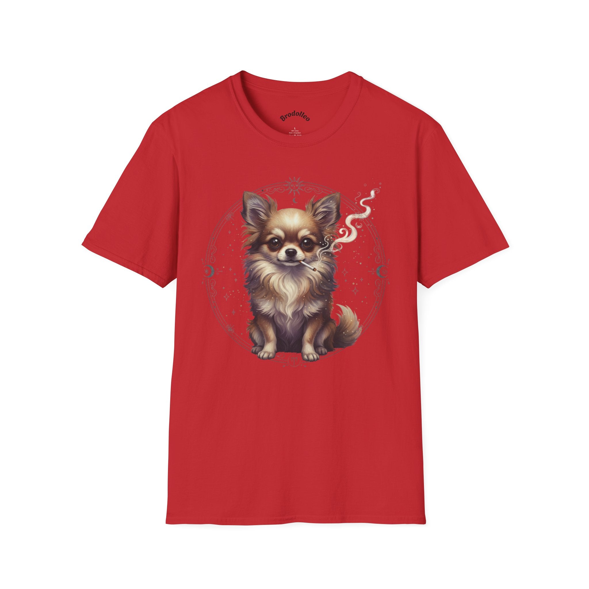 Chihuahua Portrait T-Shirt — Cute Long-Haired Dog Graphic Tee