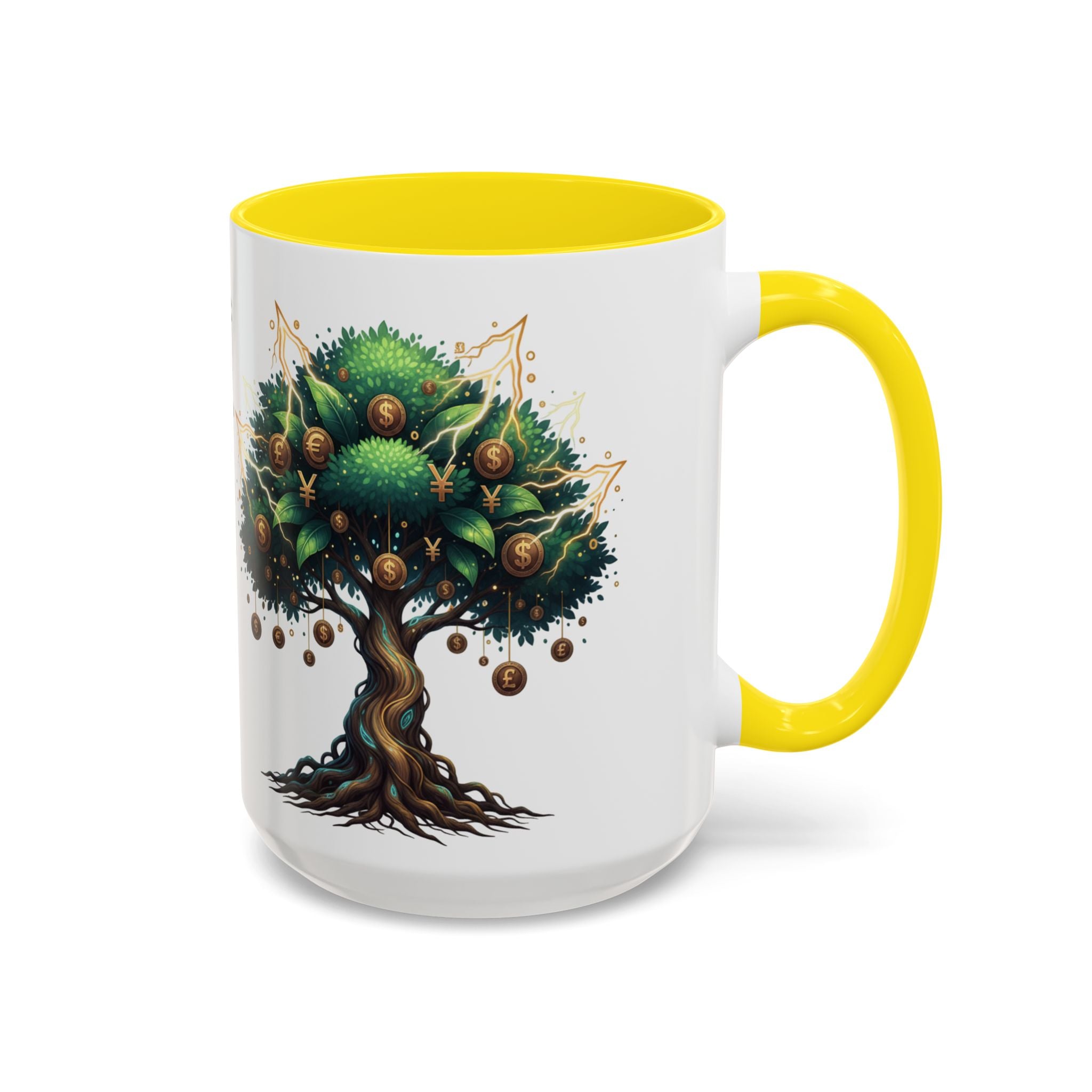 Accent Mug — Money Flows to Me Tree of Abundance Coffee Cup (11/15oz)
