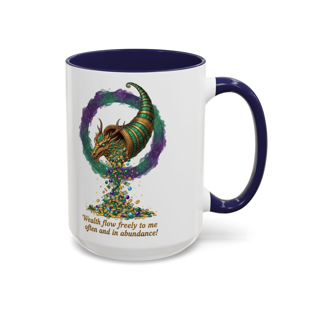 Cornucopia Wealth Coffee Mug — "Wealth flow freely to me often and in abundance!"