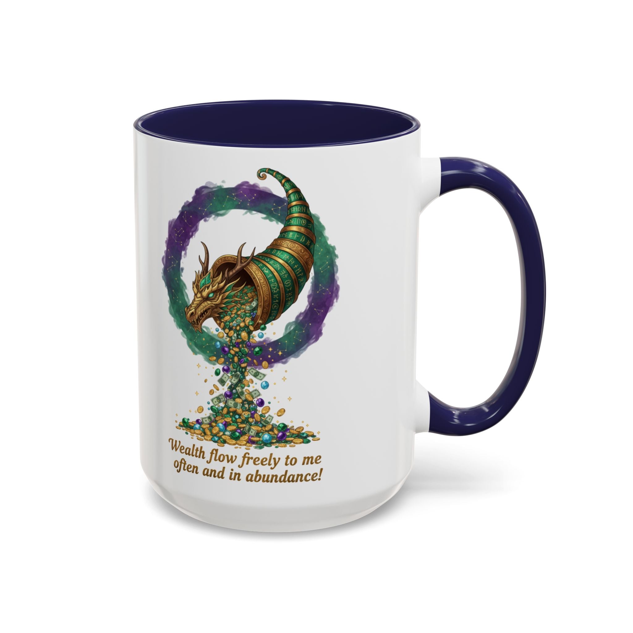 Cornucopia Wealth Coffee Mug — "Wealth flow freely to me often and in abundance!"