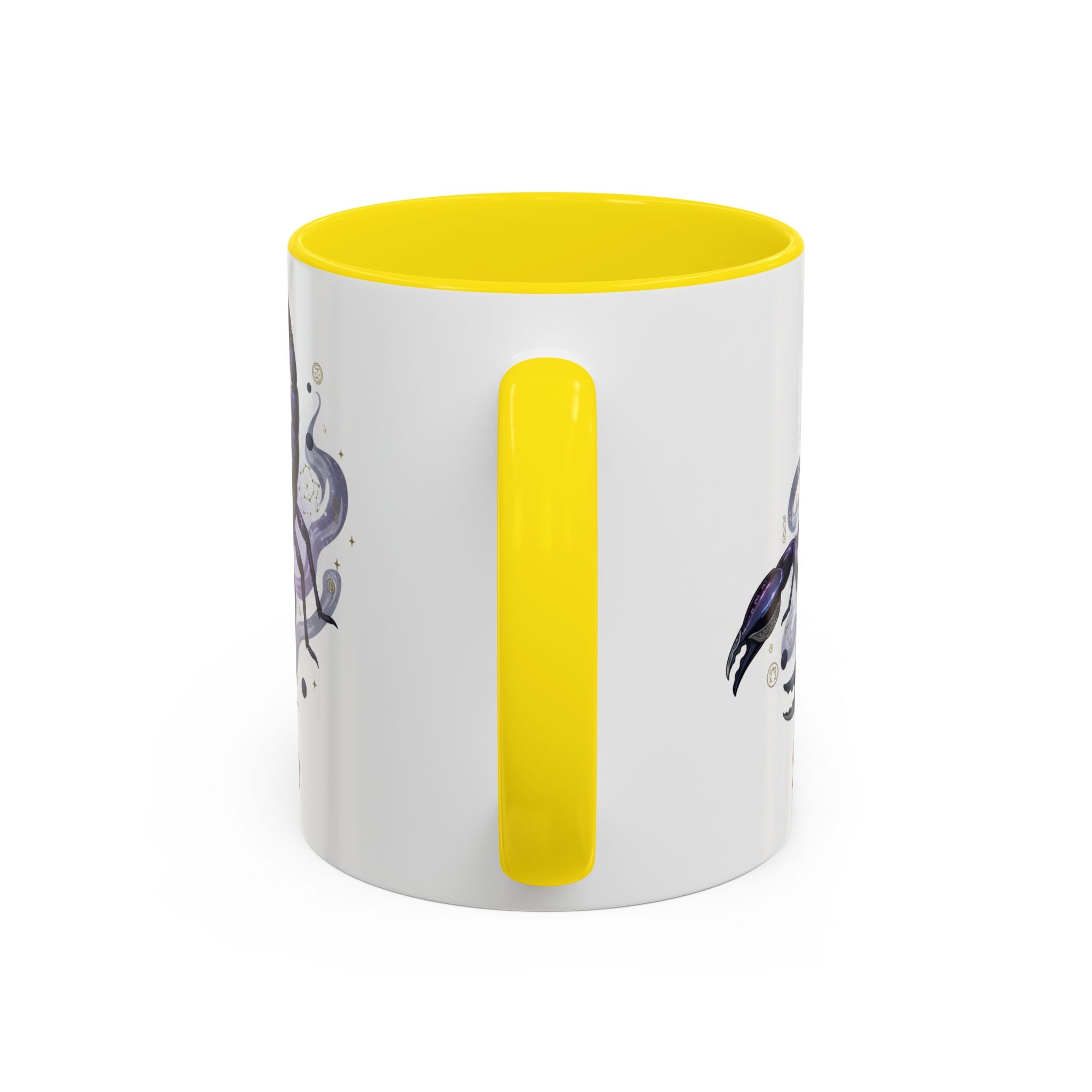 Scorpio Zodiac Coffee Mug — Purple Scorpion Accent Mug (11/15oz)