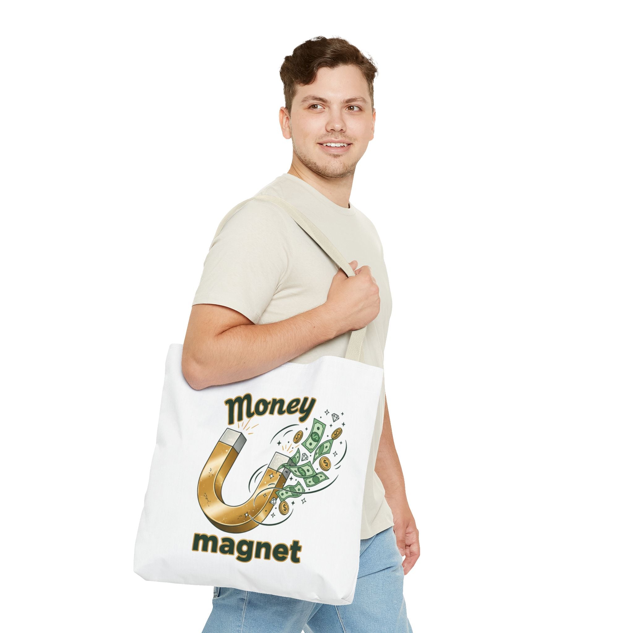 Money Magnet Tote Bag — Funny Luck & Wealth Shopping Tote