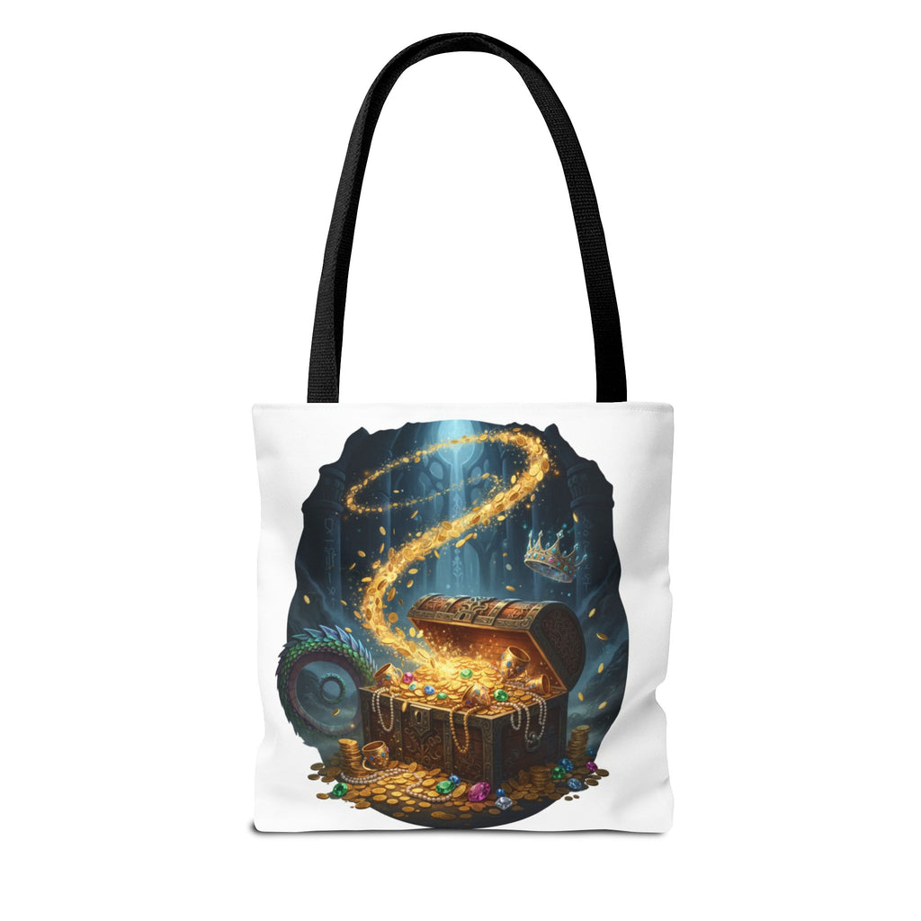 Magic Treasure Chest Tote Bag — Fantasy Pirate Gold Illustration Tote