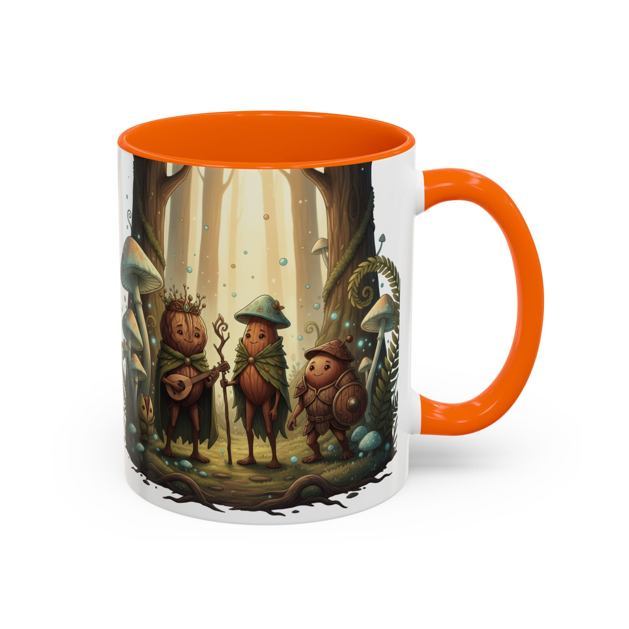 Whimsical Forest Mushroom Mug — Cute Woodland Gnome Coffee Cup