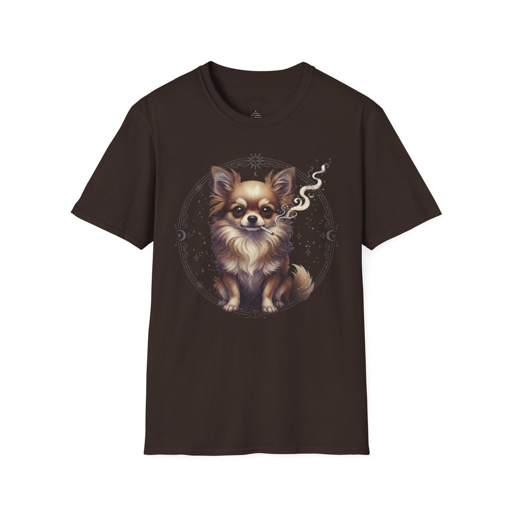 Chihuahua Portrait T-Shirt — Cute Long-Haired Dog Graphic Tee