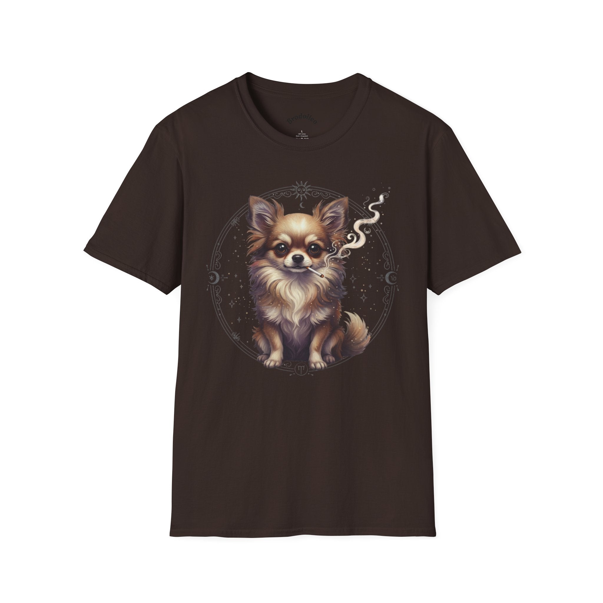 Chihuahua Portrait T-Shirt — Cute Long-Haired Dog Graphic Tee