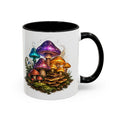 Colorful Fantasy Mushroom Coffee Mug — Accent Ceramic 11/15oz