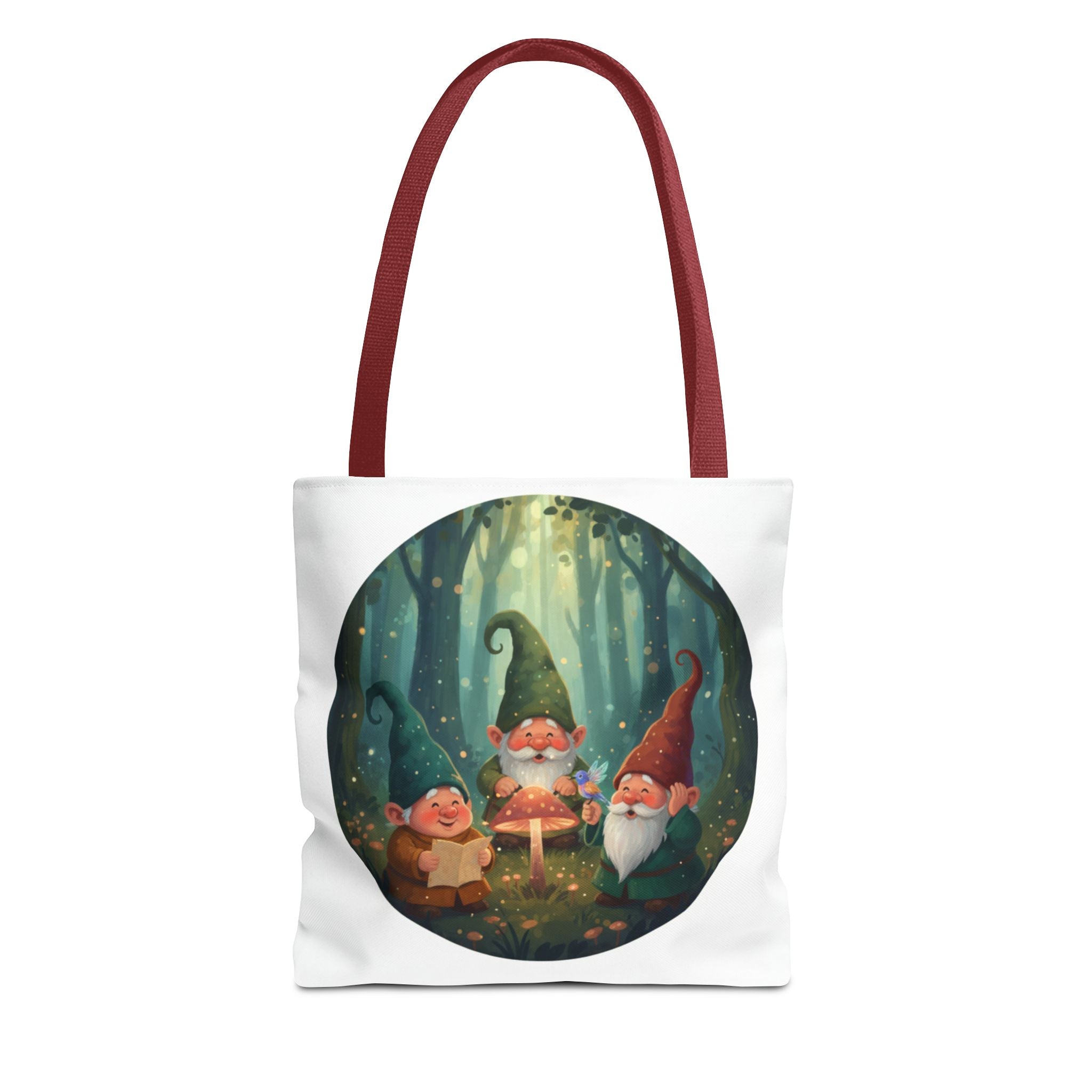 Gnome Forest Tote Bag — Magical Woodland Gnomes All-Over Print