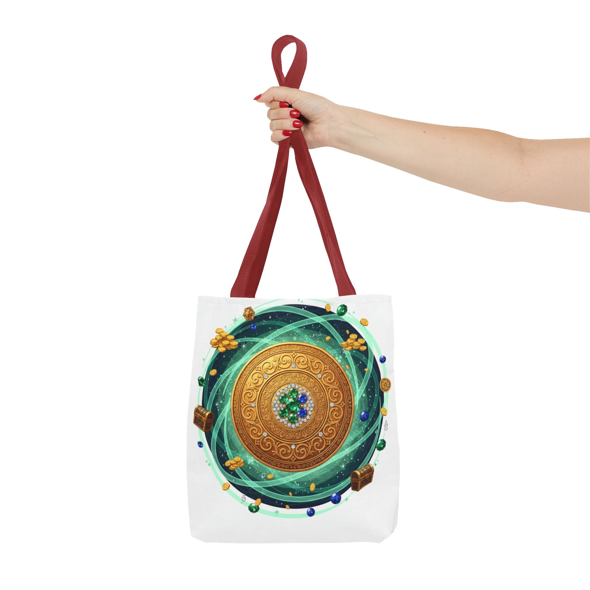 Tote Bag — Celtic Gold Shield Mandala Print Tote