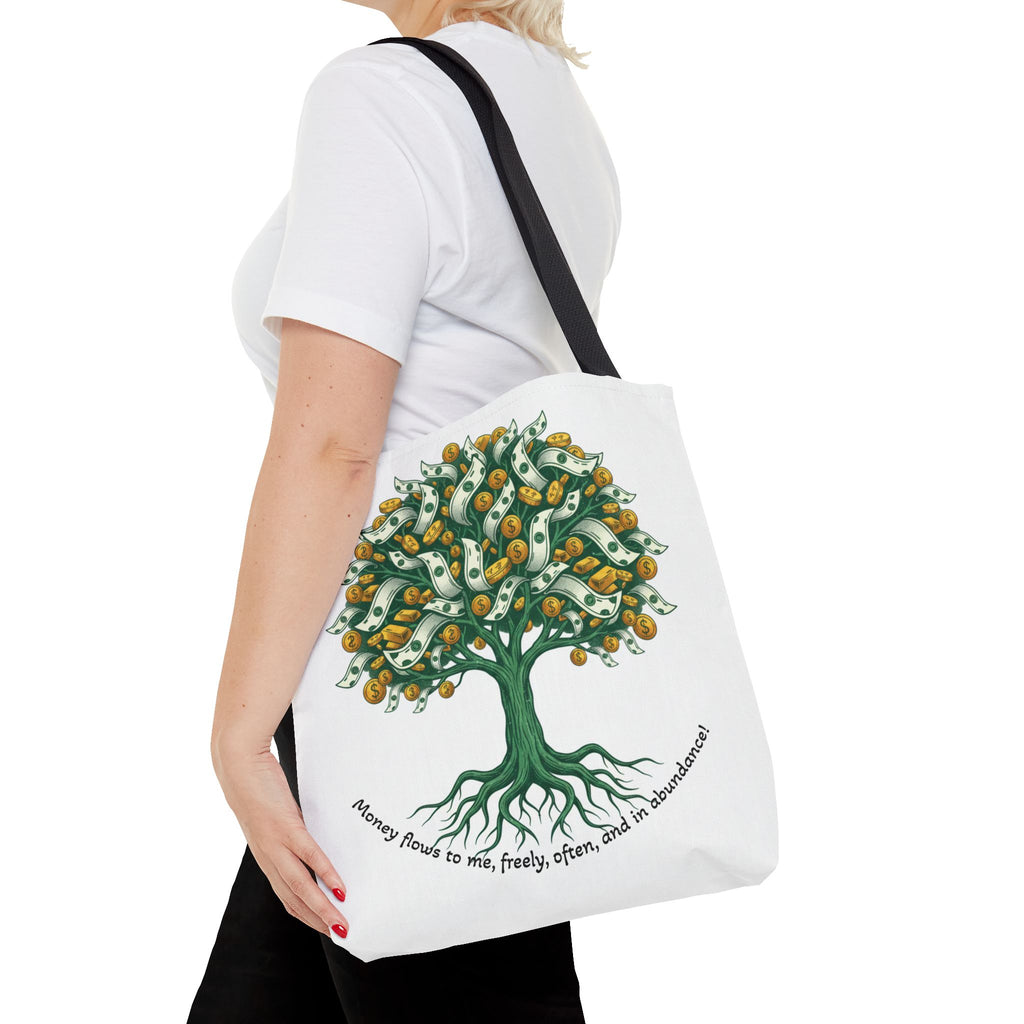 Money Tree Tote Bag — Illustrated Cash Tree Eco Shopper