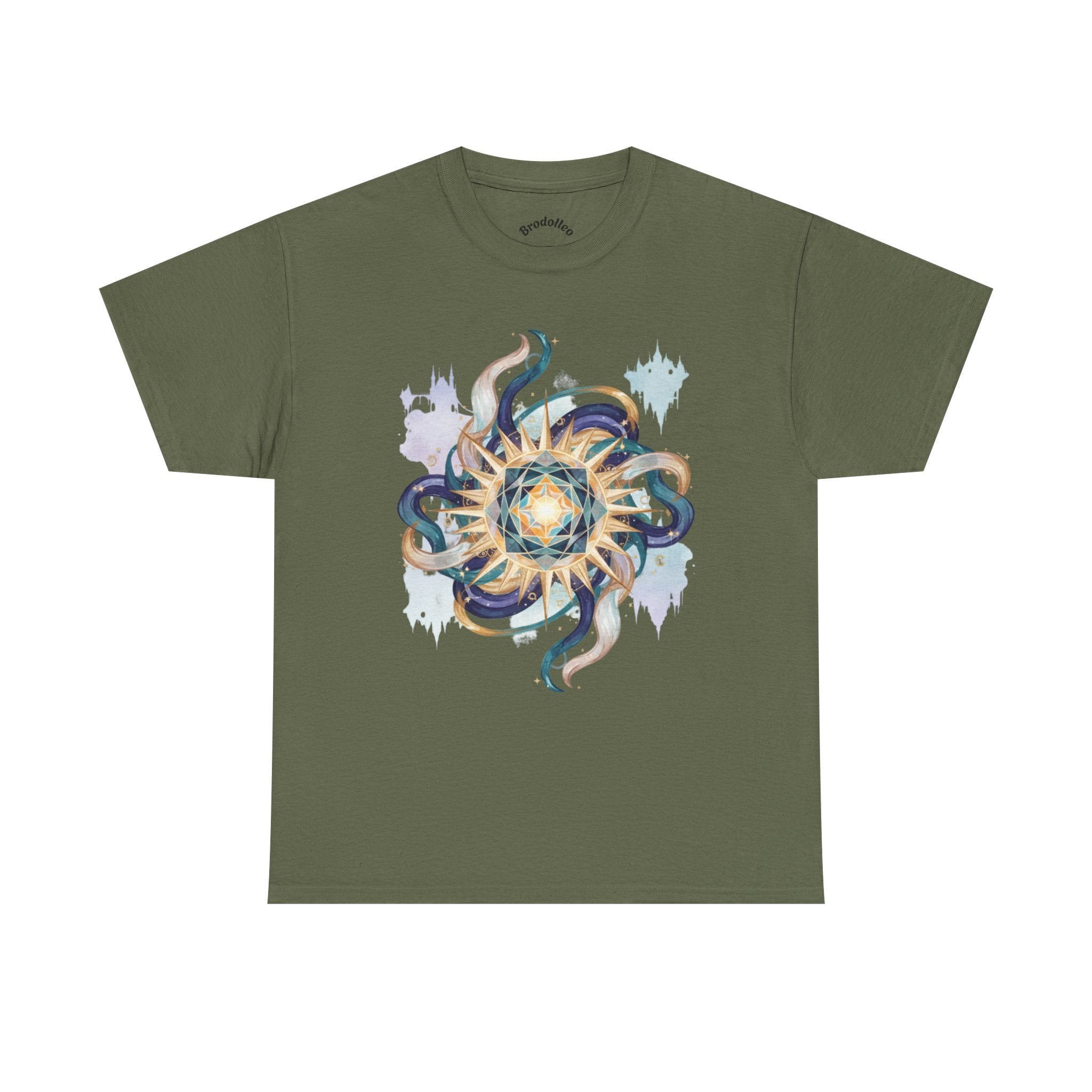 Sunburst Octopus Graphic Tee — Nautical Mystic Sea Creature T-Shirt