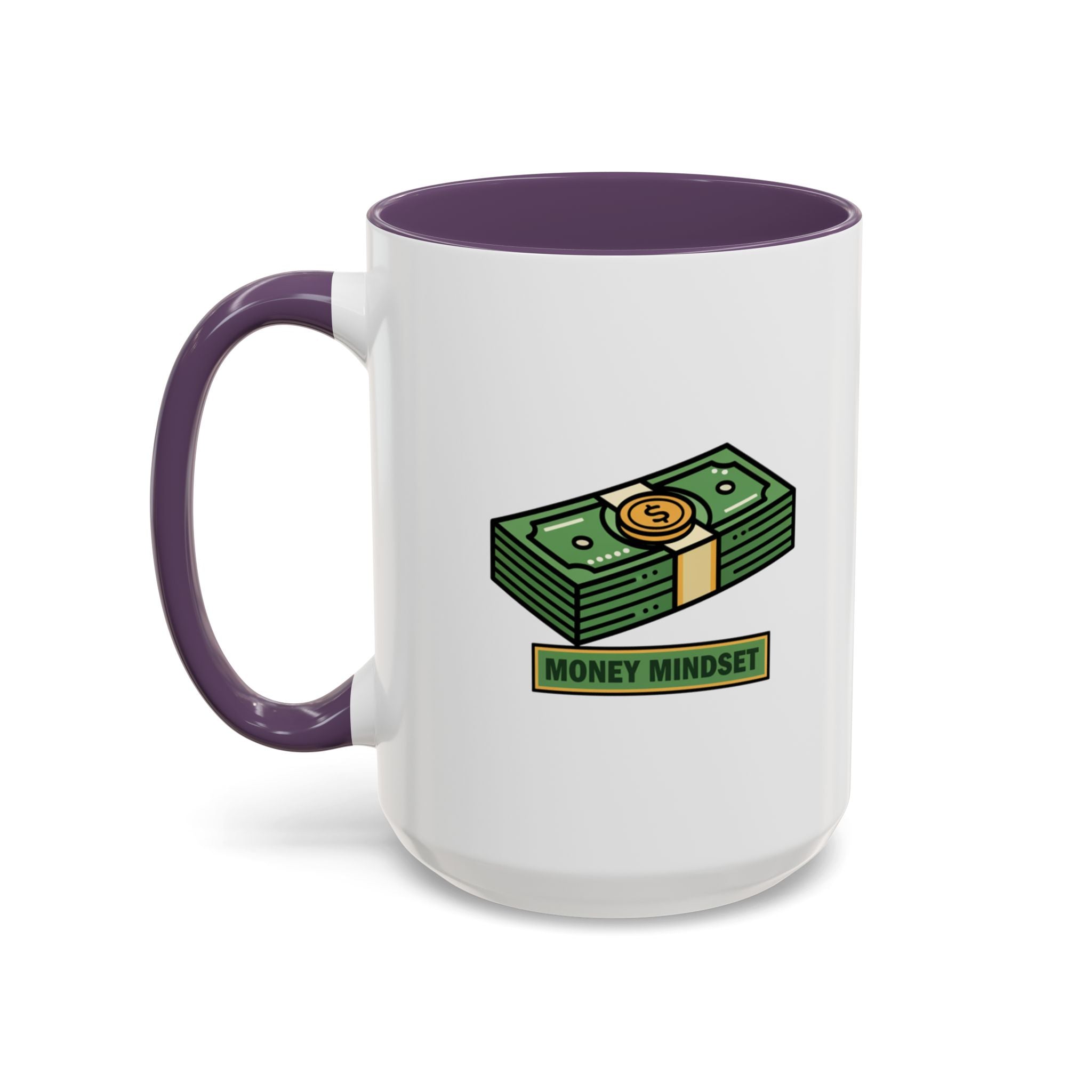 Money Mindset Coffee Mug — Stack of Cash Accent Mug (11/15oz)