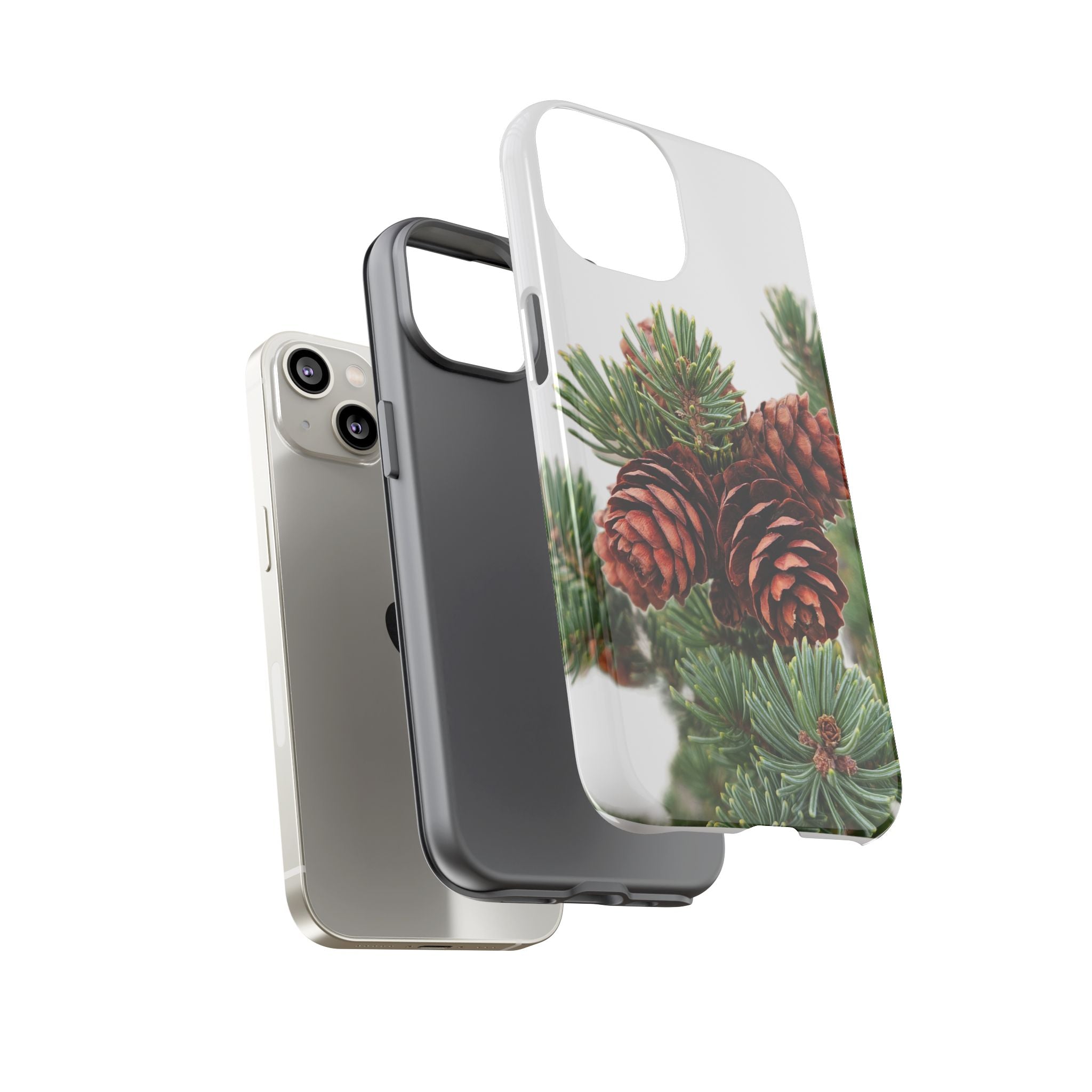 Pinecone Tough Phone Case — Protective Botanical Phone Cover