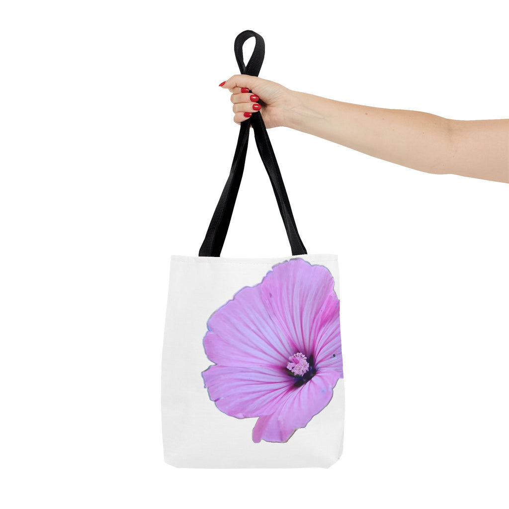 Floral Pink Hibiscus Tote Bag — Large Botanical Beach & Market Tote