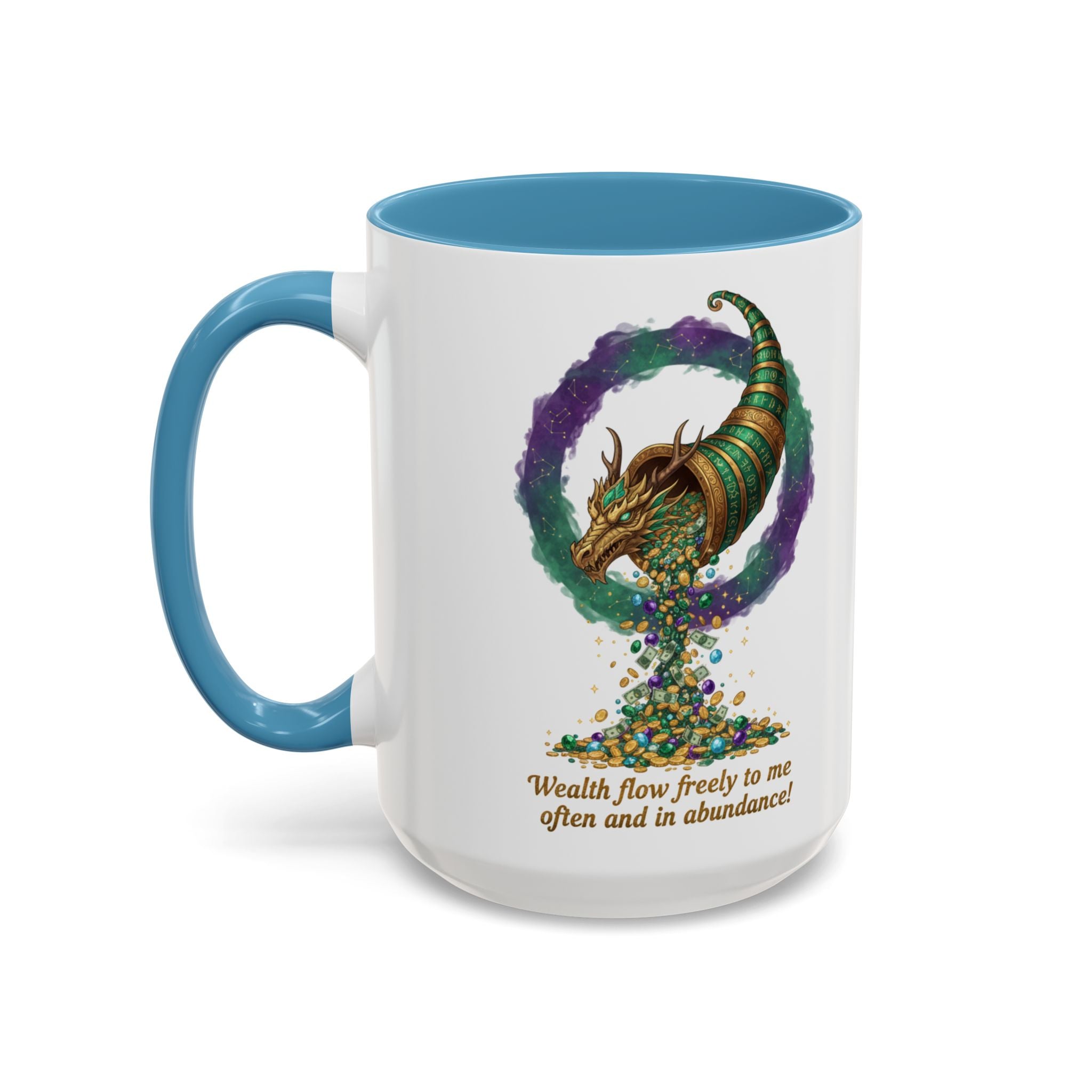 Cornucopia Wealth Coffee Mug — "Wealth flow freely to me often and in abundance!"