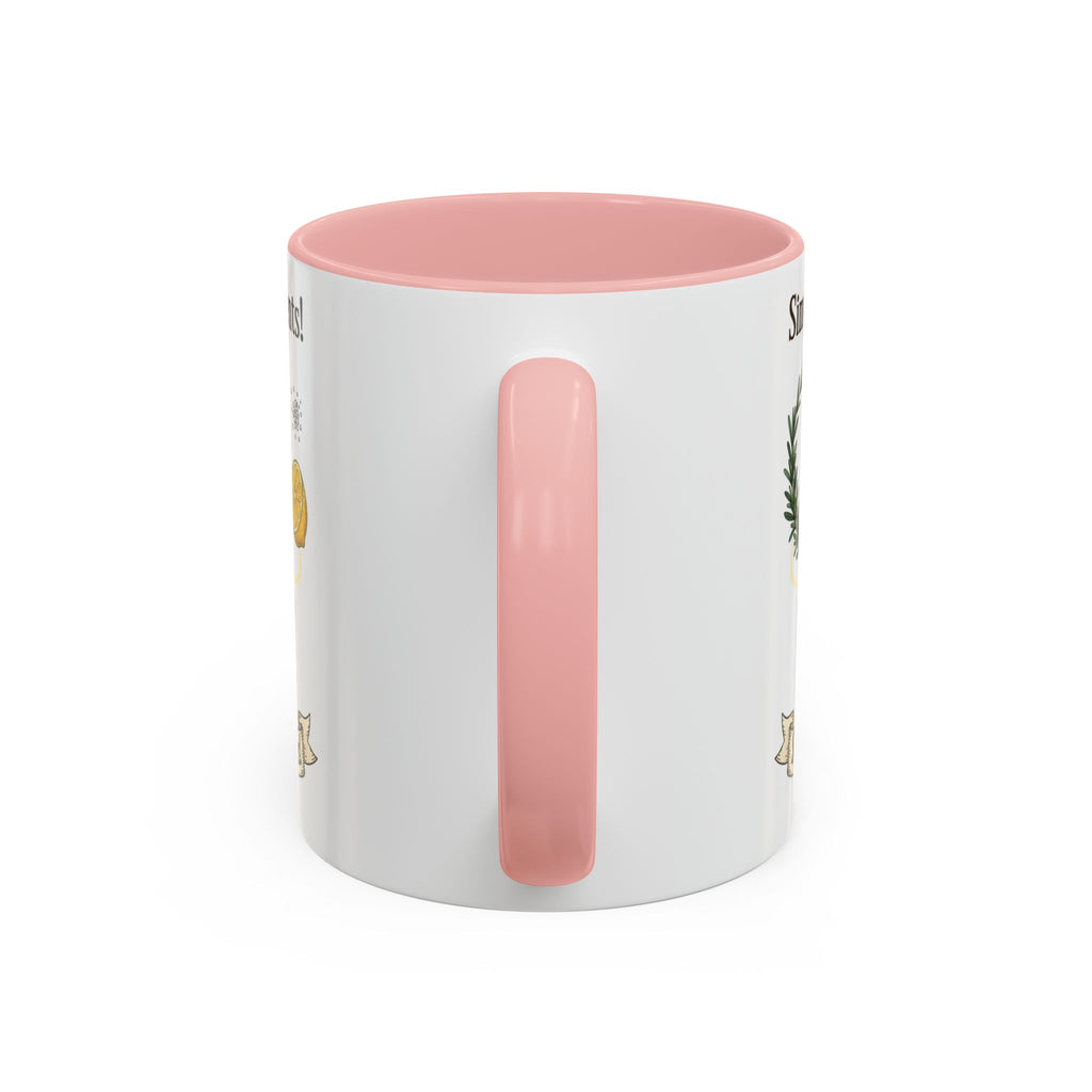 Simple Ingredients Coffee Mug — Cute Kitchen Mortar & Herbs Ceramic Accent Mug