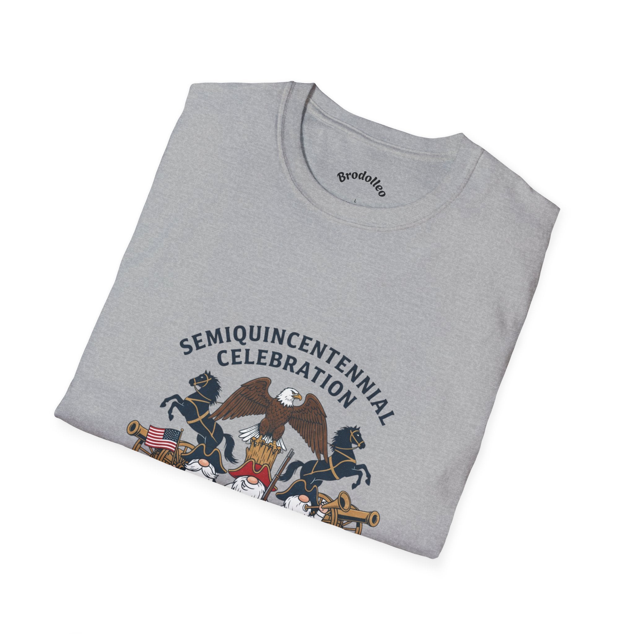 Semiquincentennial 250th Anniversary T-Shirt — American Flag & Fireworks Design