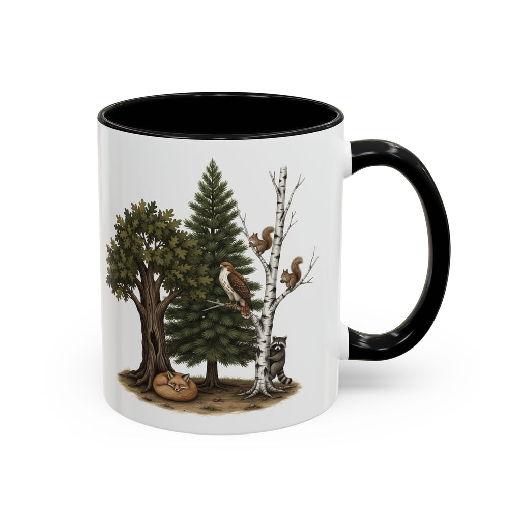 Get Outside! Nature Coffee Mug — Woodland Animals Accent Mug