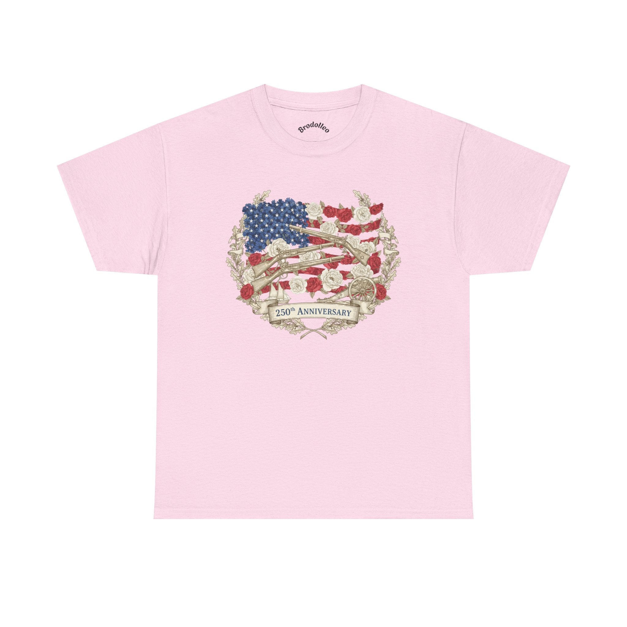 T-Shirt — 13th Anniversary Rustic American Flag Crest Tee ("13th Anniversary")