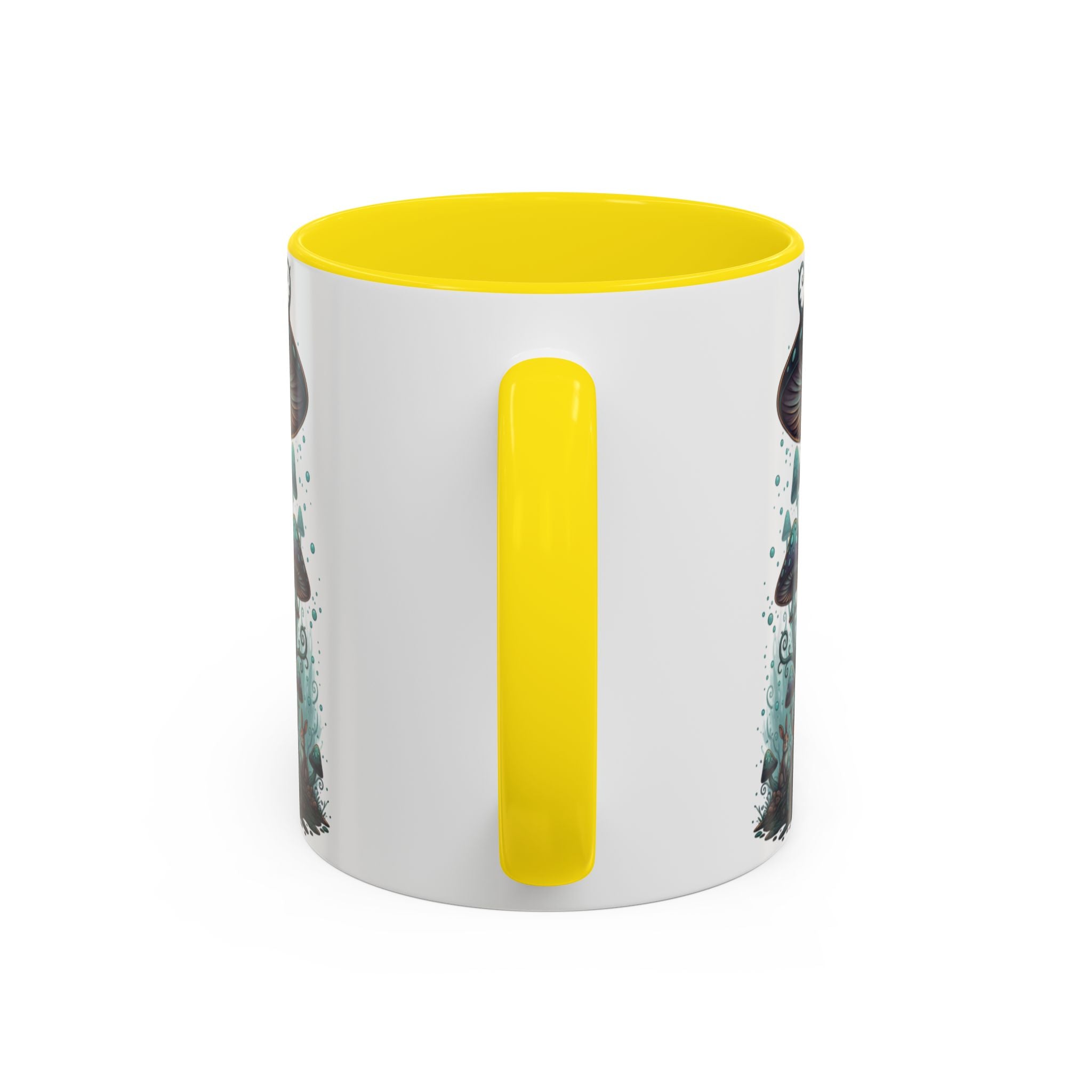 Enchanted Mushroom Cottage Coffee Mug — Fantasy Forest Accent Mug