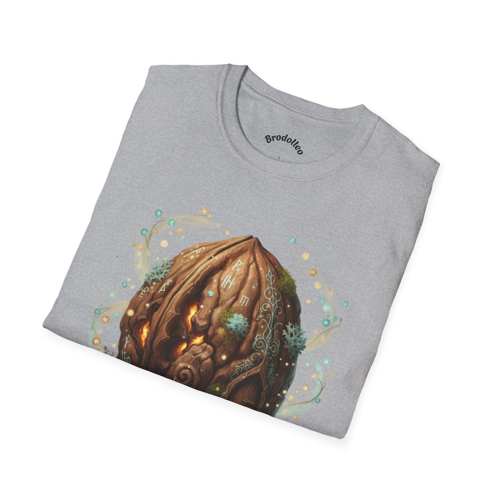 Mystic Walnut Orb T‑Shirt — Fantasy Nature Illustration