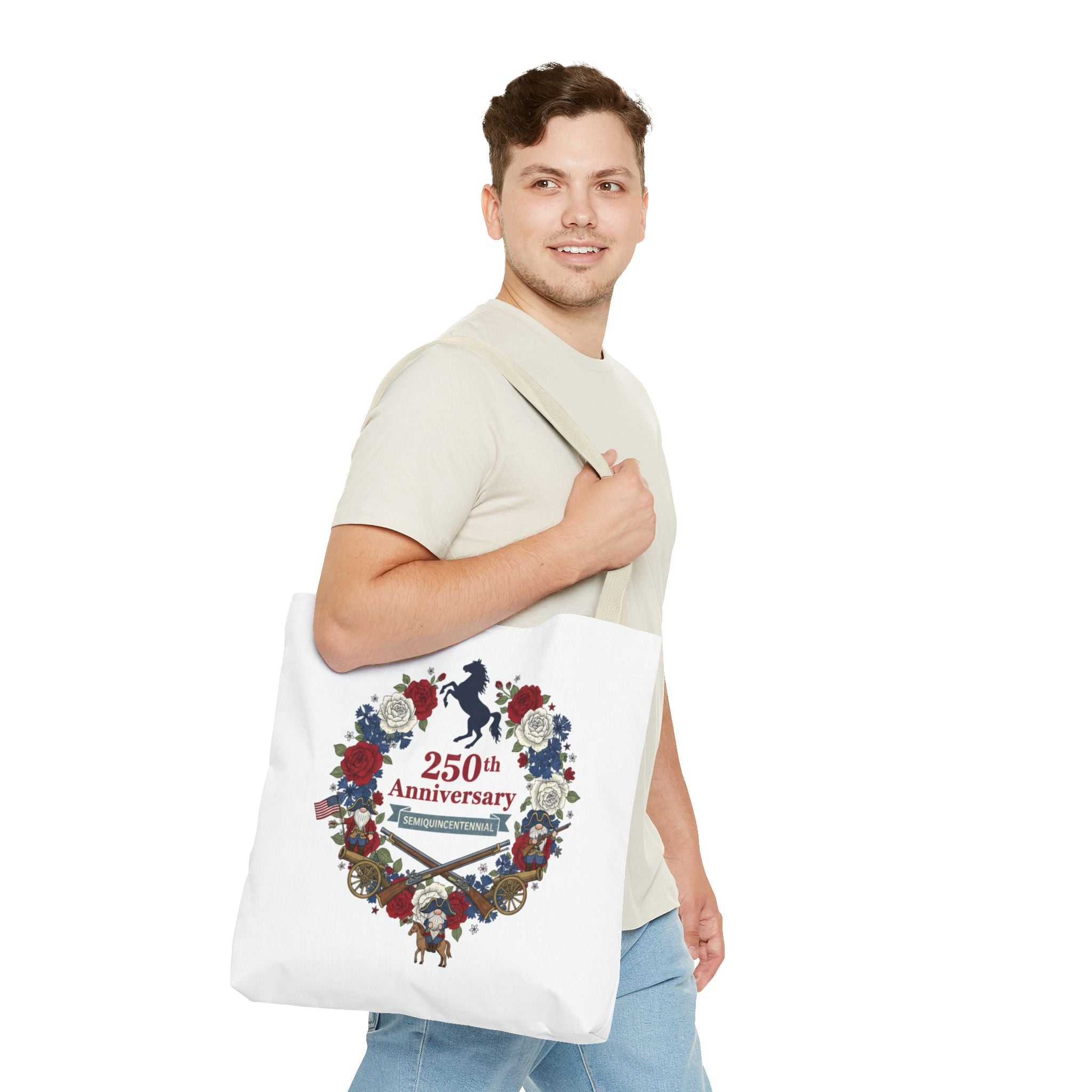250th Anniversary Floral Wreath Tote