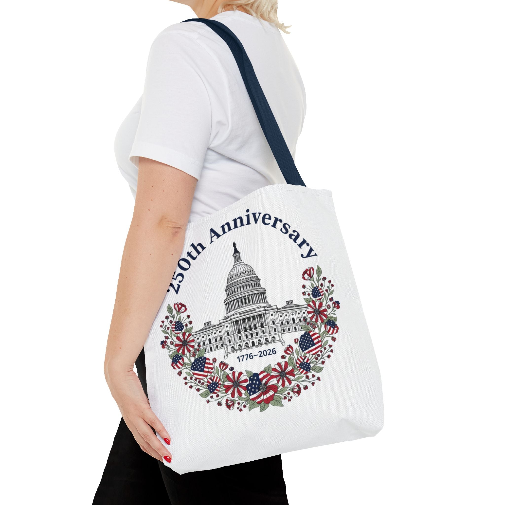 250th Anniversary Capitol Tote Bag — Patriotic USA Commemorative Tote (1776–2026)