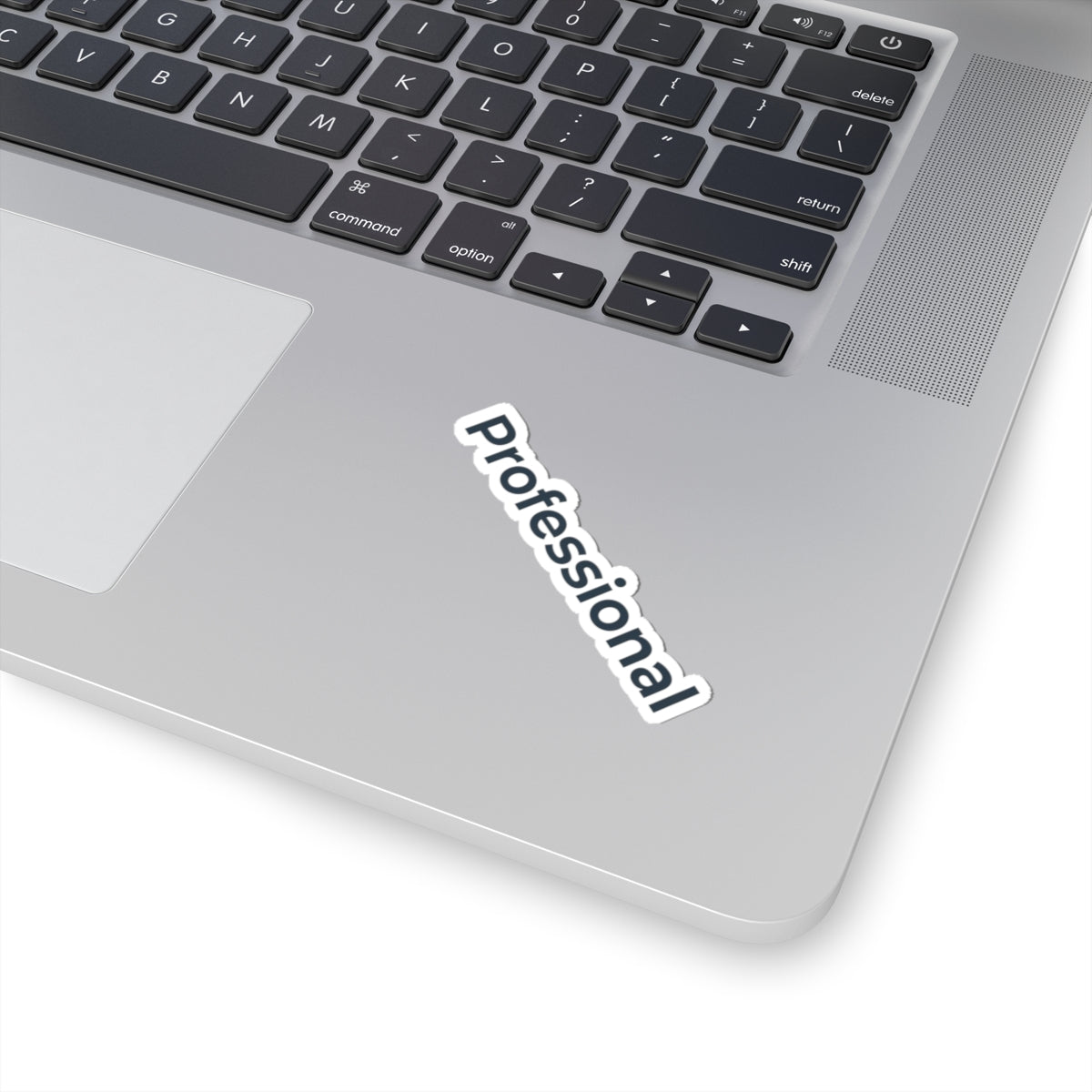 Professional Kiss-Cut Sticker — Minimal Text Laptop Decal