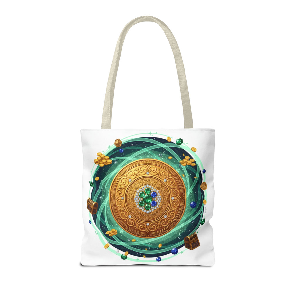 Tote Bag — Celtic Gold Shield Mandala Print Tote
