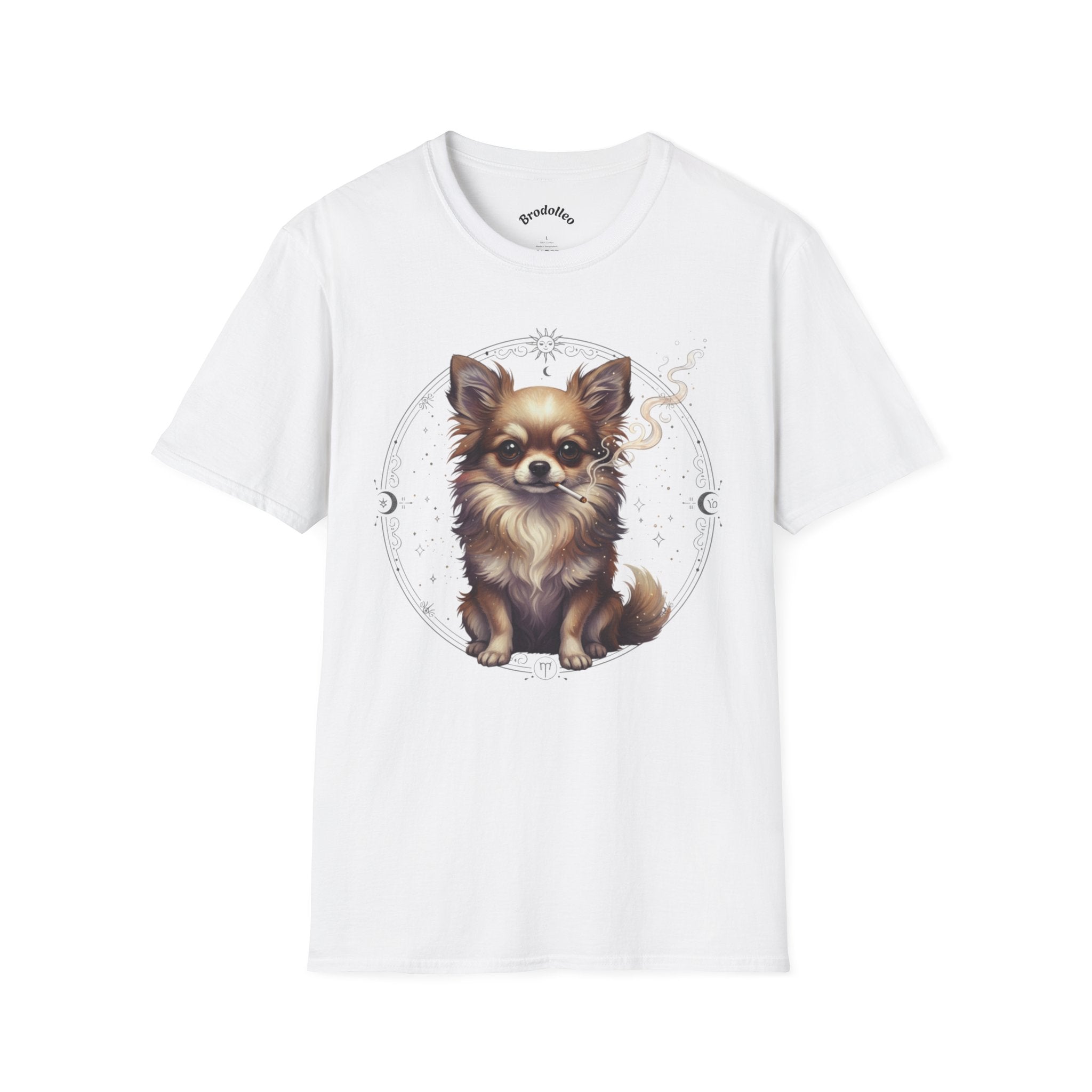 Chihuahua Portrait T-Shirt — Cute Long-Haired Dog Graphic Tee