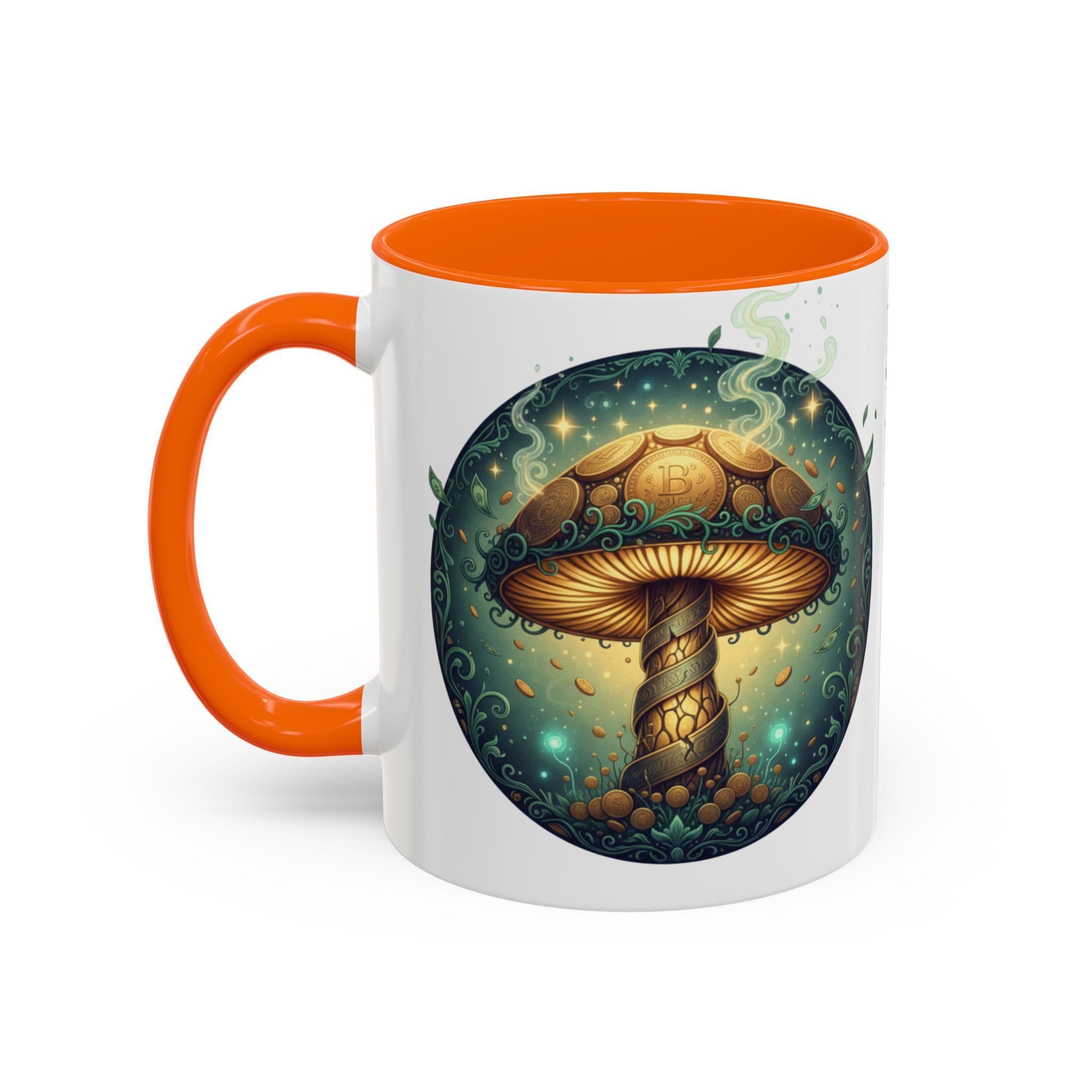 Mushroom Alchemy Coffee Mug — "Money flows to me freely, given, and in abundance" (11/15oz)