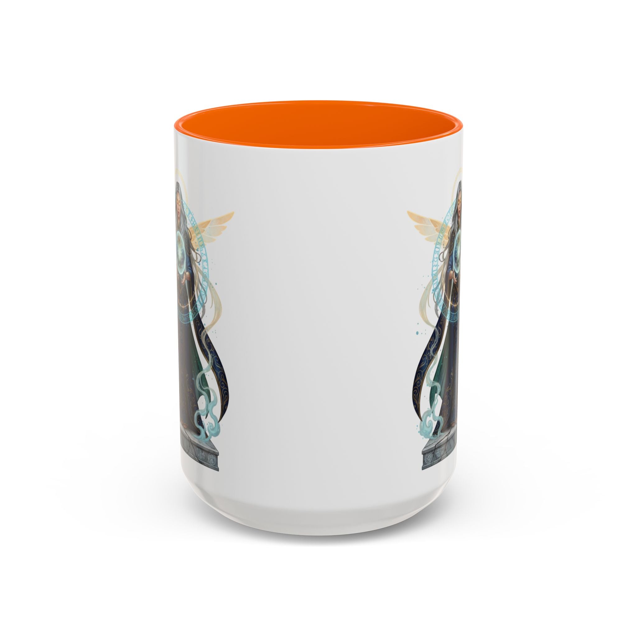 Mystic Oracle Coffee Mug — Woman with Crystal Ball Accent Mug