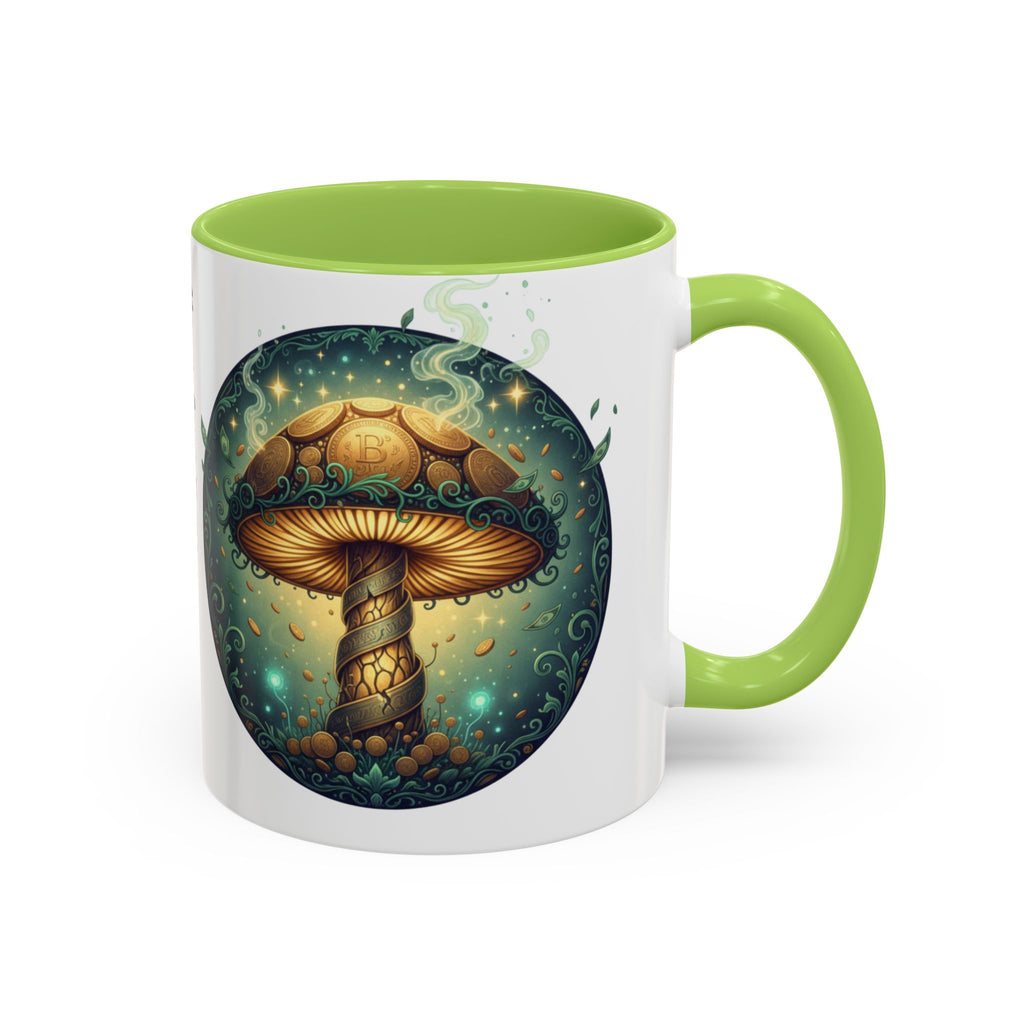 Mushroom Alchemy Coffee Mug — "Money flows to me freely, given, and in abundance" (11/15oz)