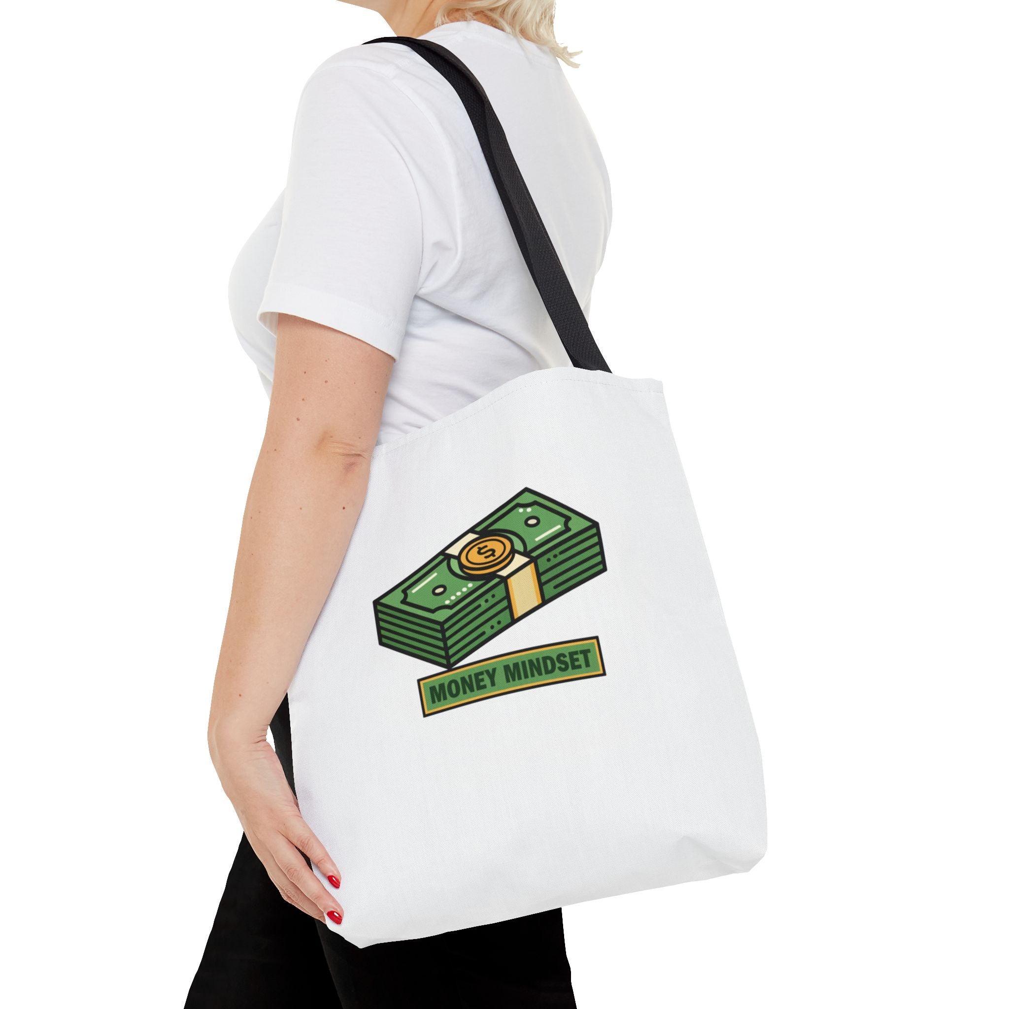 Money Mindset Tote Bag — Cash Stack Graphic Eco Shopper