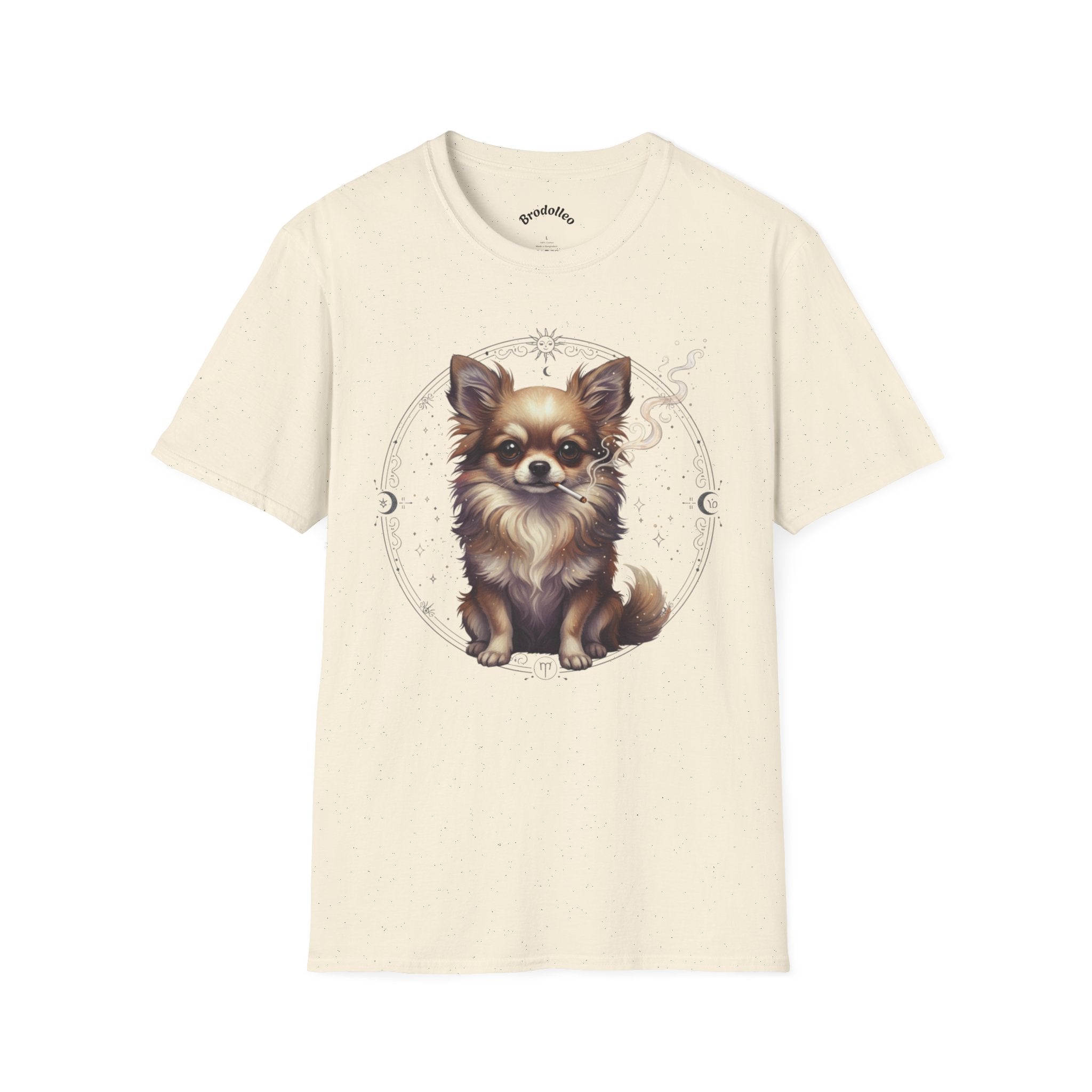 Chihuahua Portrait T-Shirt — Cute Long-Haired Dog Graphic Tee